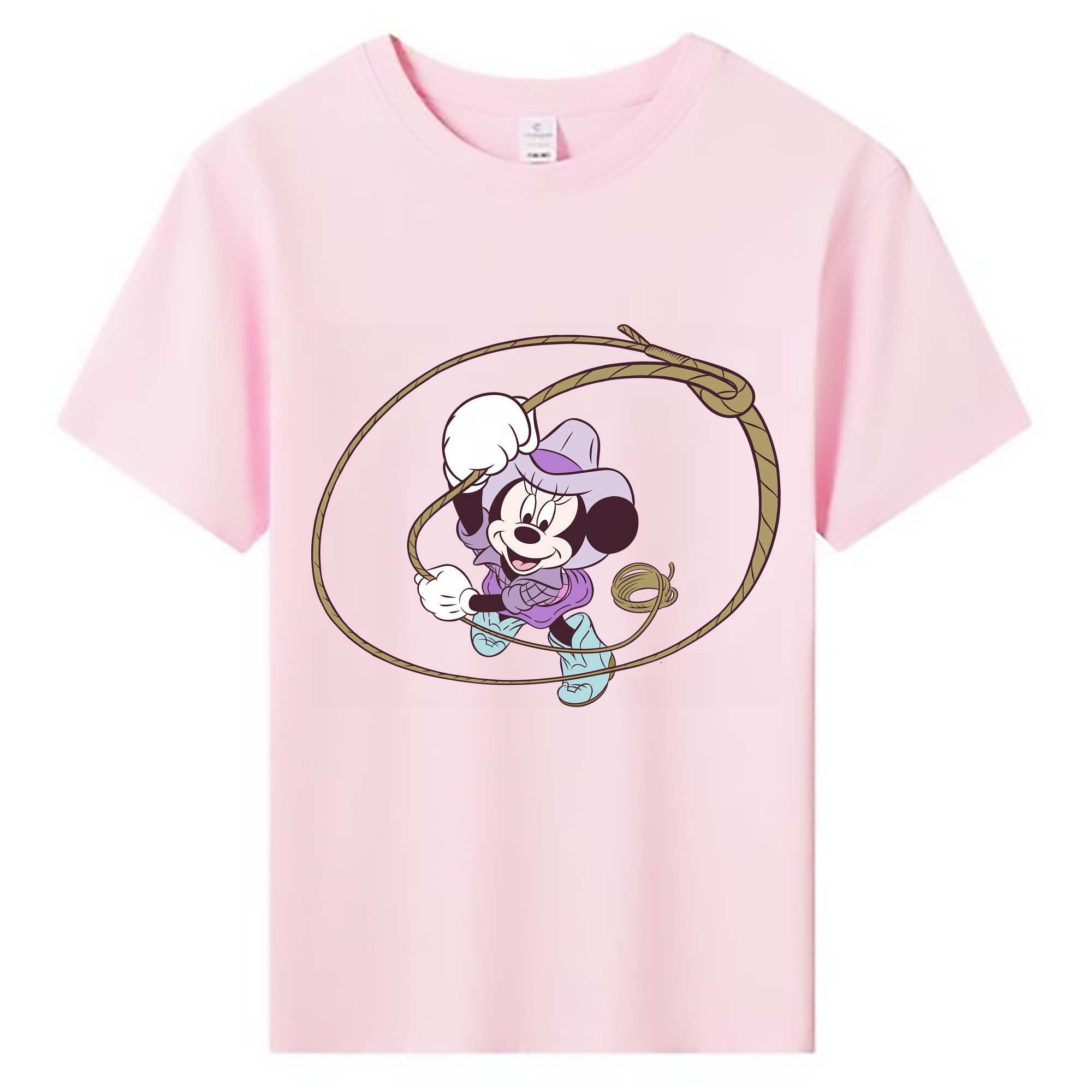 （画像用） ミッキーマウス Mickey Mouse 綿100％キッズTシャツ（フロントプリント）