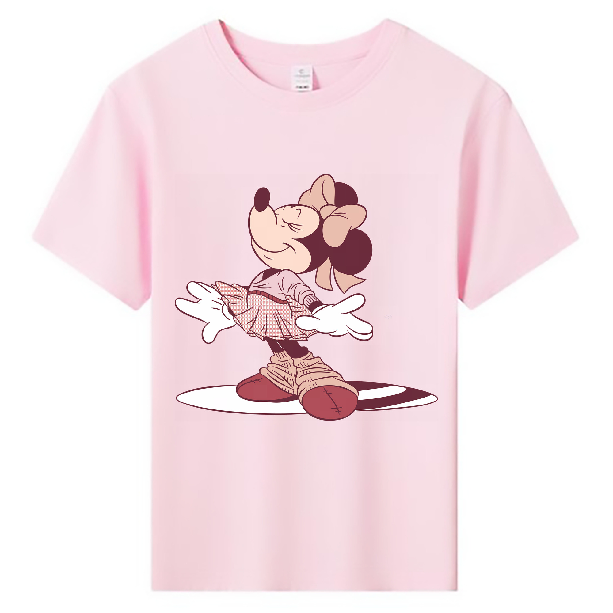 （画像用） ミッキーマウス Mickey Mouse 綿100％キッズTシャツ（フロントプリント）