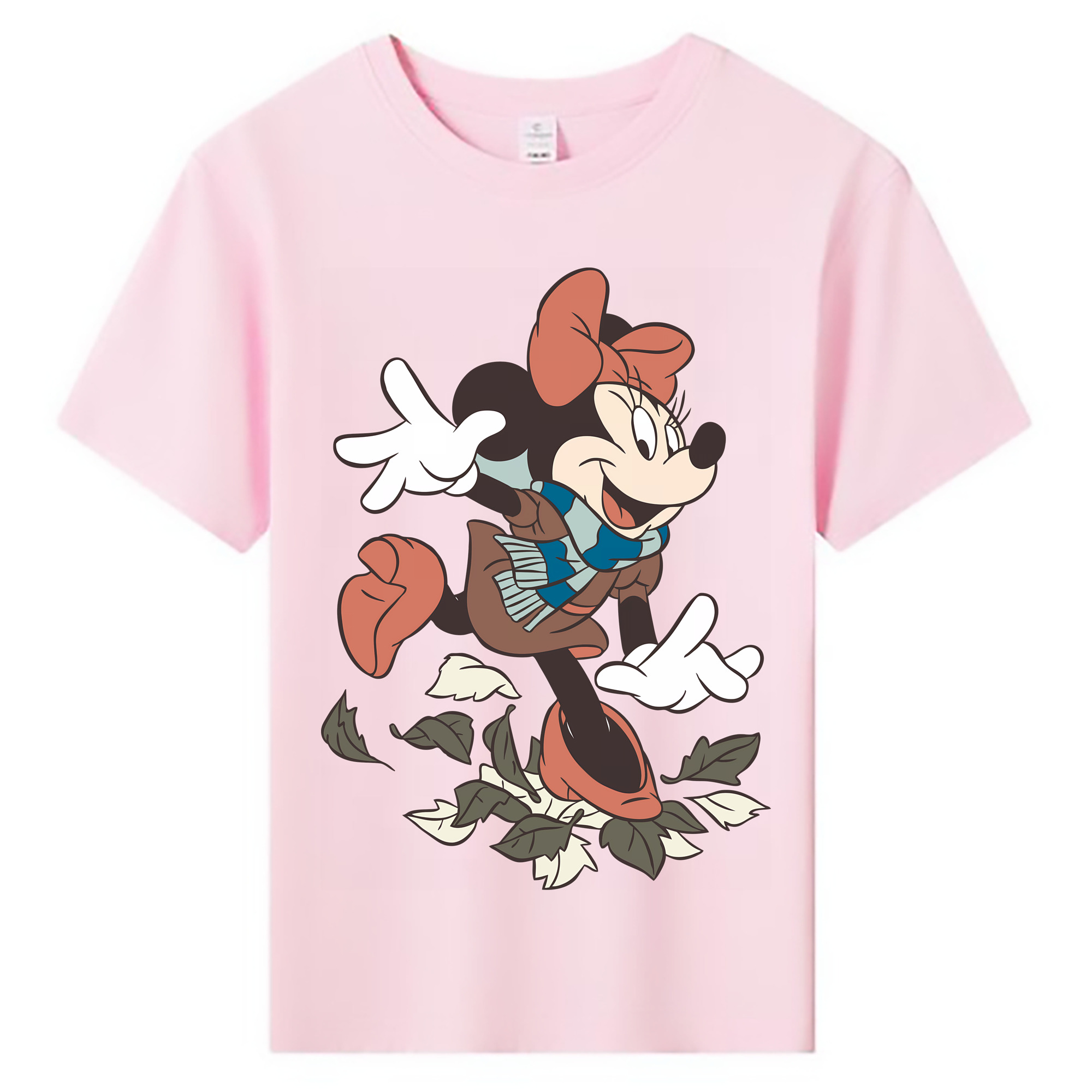 （画像用） ミッキーマウス Mickey Mouse 綿100％キッズTシャツ（フロントプリント）