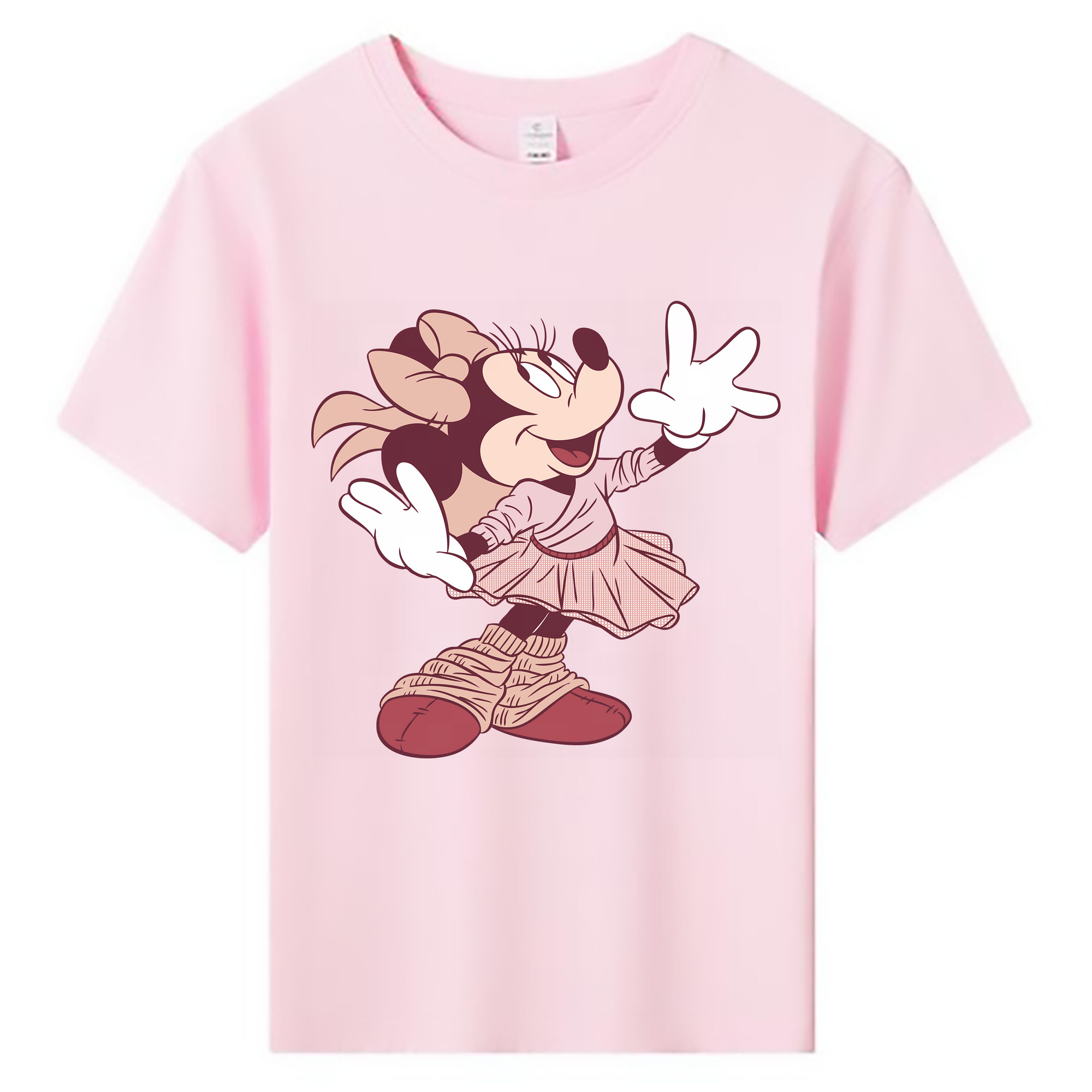 （画像用） ミッキーマウス Mickey Mouse 綿100％キッズTシャツ（フロントプリント）