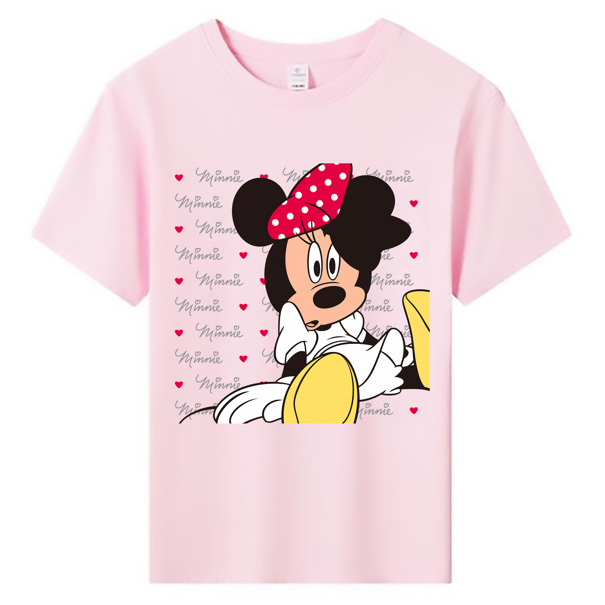 （画像用） ミッキーマウス Mickey Mouse 綿100％キッズTシャツ（フロントプリント）