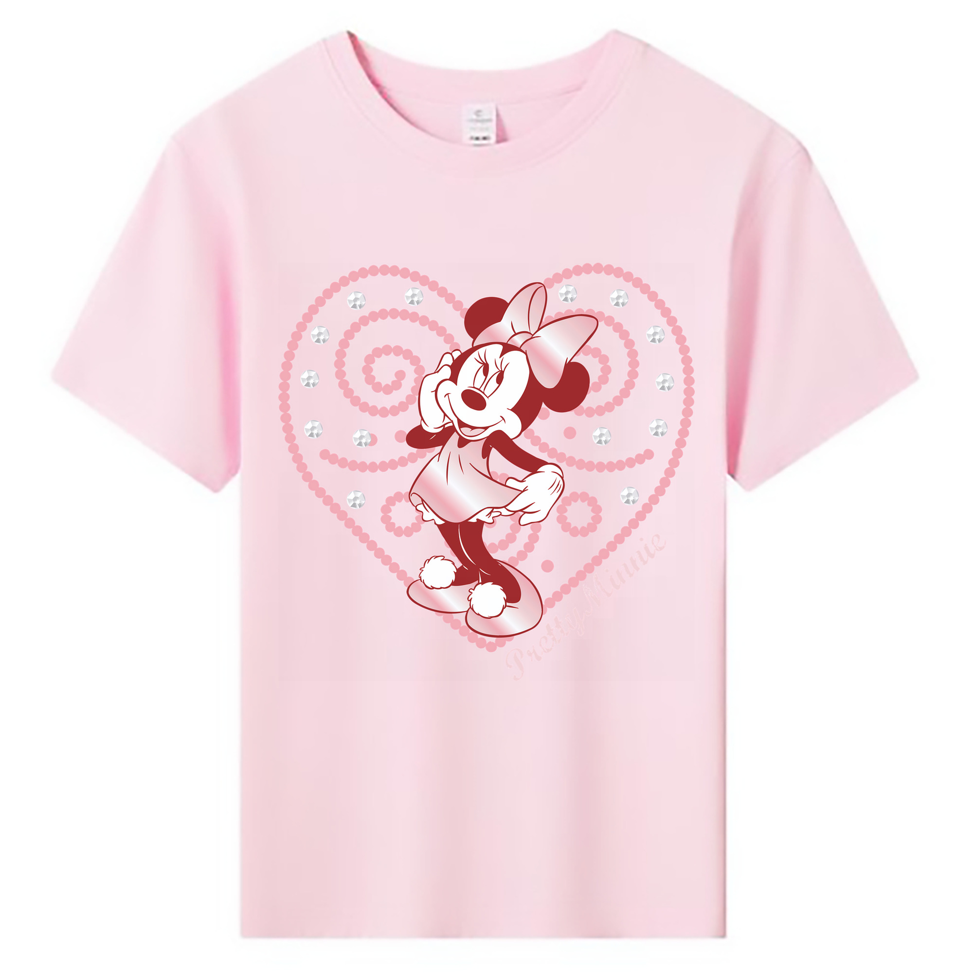 （画像用） ミッキーマウス Mickey Mouse 綿100％キッズTシャツ（フロントプリント）