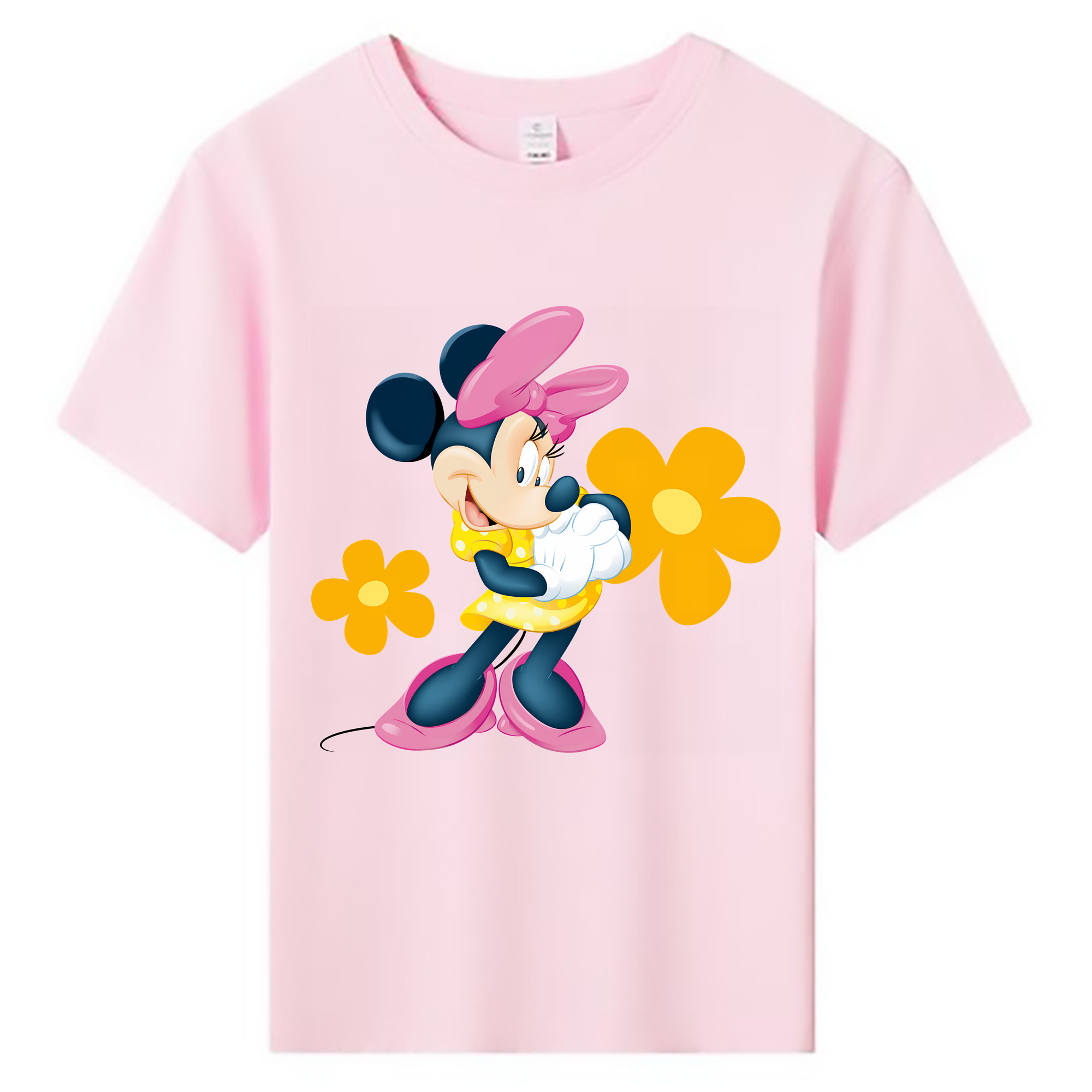 ミッキーマウス Mickey Mouse 綿100％キッズTシャツ（フロントプリント）