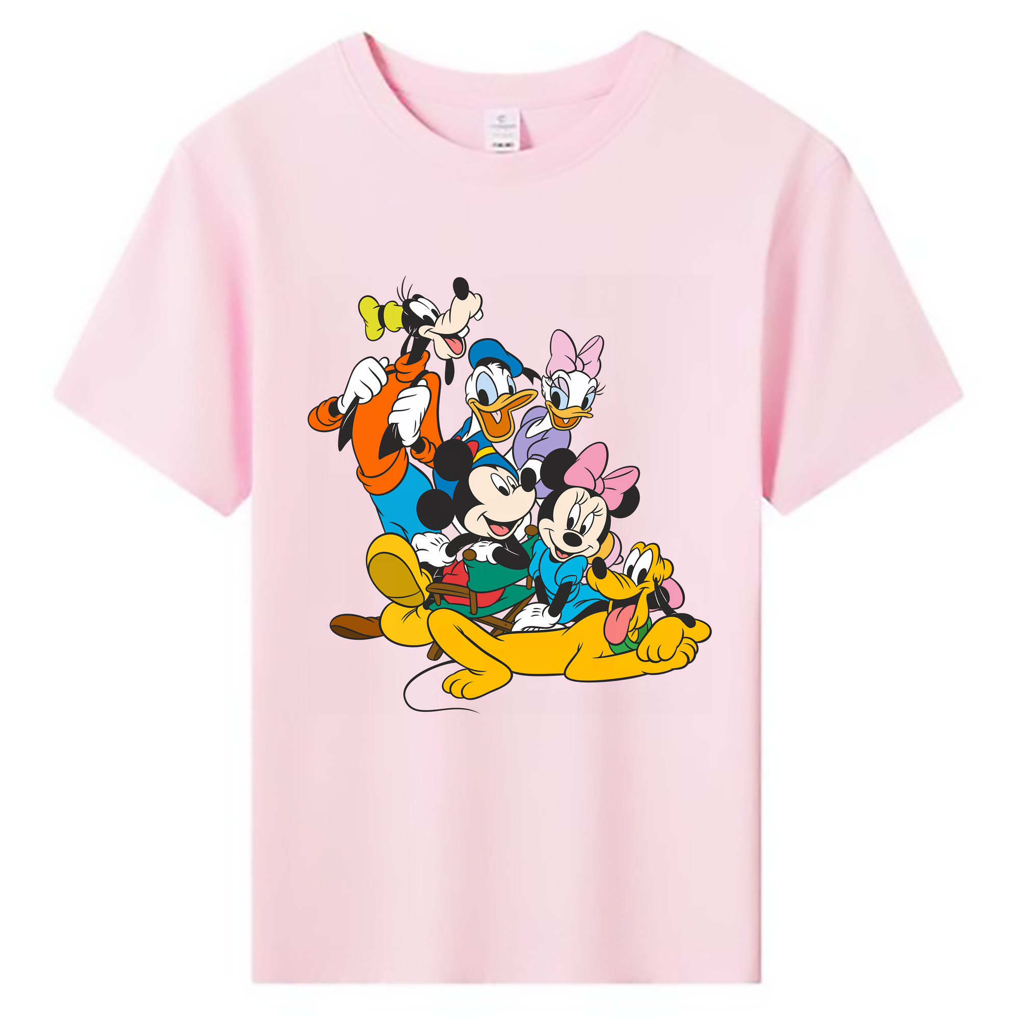 （画像用） ミッキーマウス Mickey Mouse 綿100％キッズTシャツ（フロントプリント）