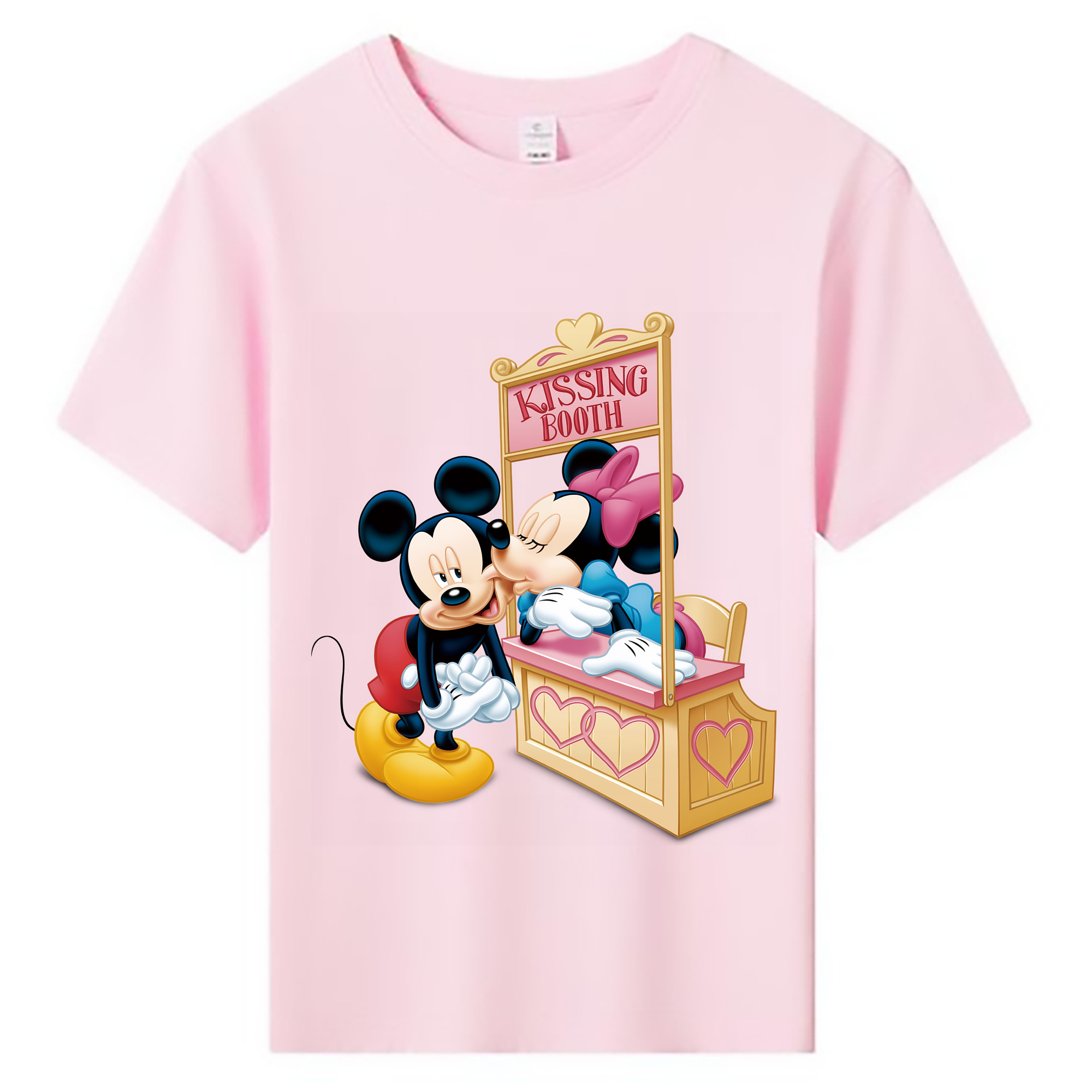 ミッキーマウス Mickey Mouse 綿100％キッズTシャツ（フロントプリント）