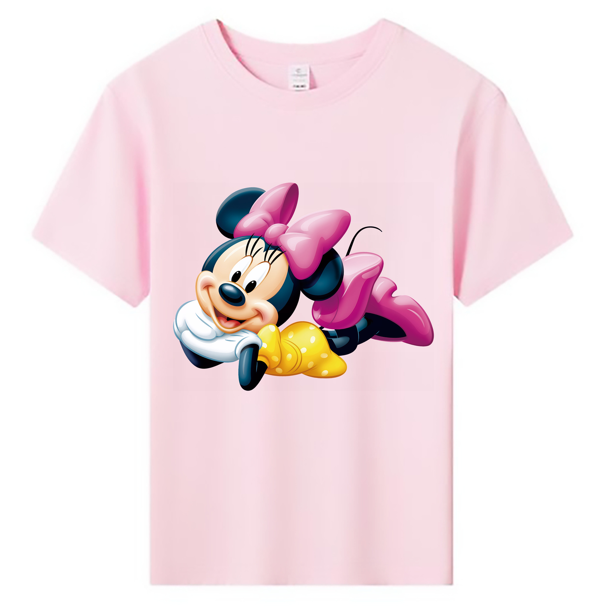 （画像用） ミッキーマウス Mickey Mouse 綿100％キッズTシャツ（フロントプリント）