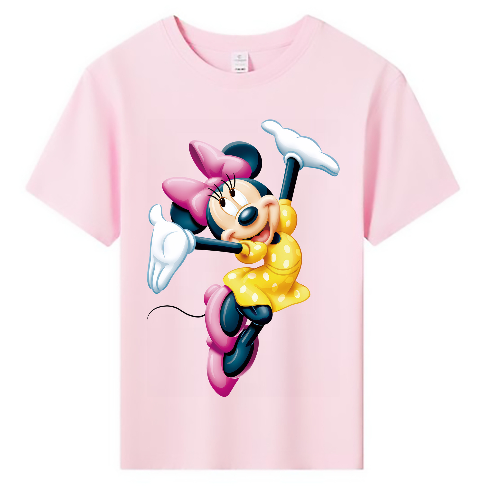 （画像用） ミッキーマウス Mickey Mouse 綿100％キッズTシャツ（フロントプリント）