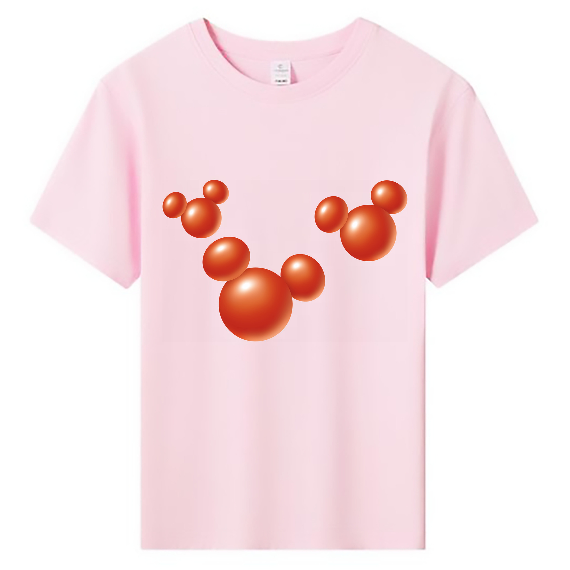 （画像用） ミッキーマウス Mickey Mouse 綿100％キッズTシャツ（フロントプリント）