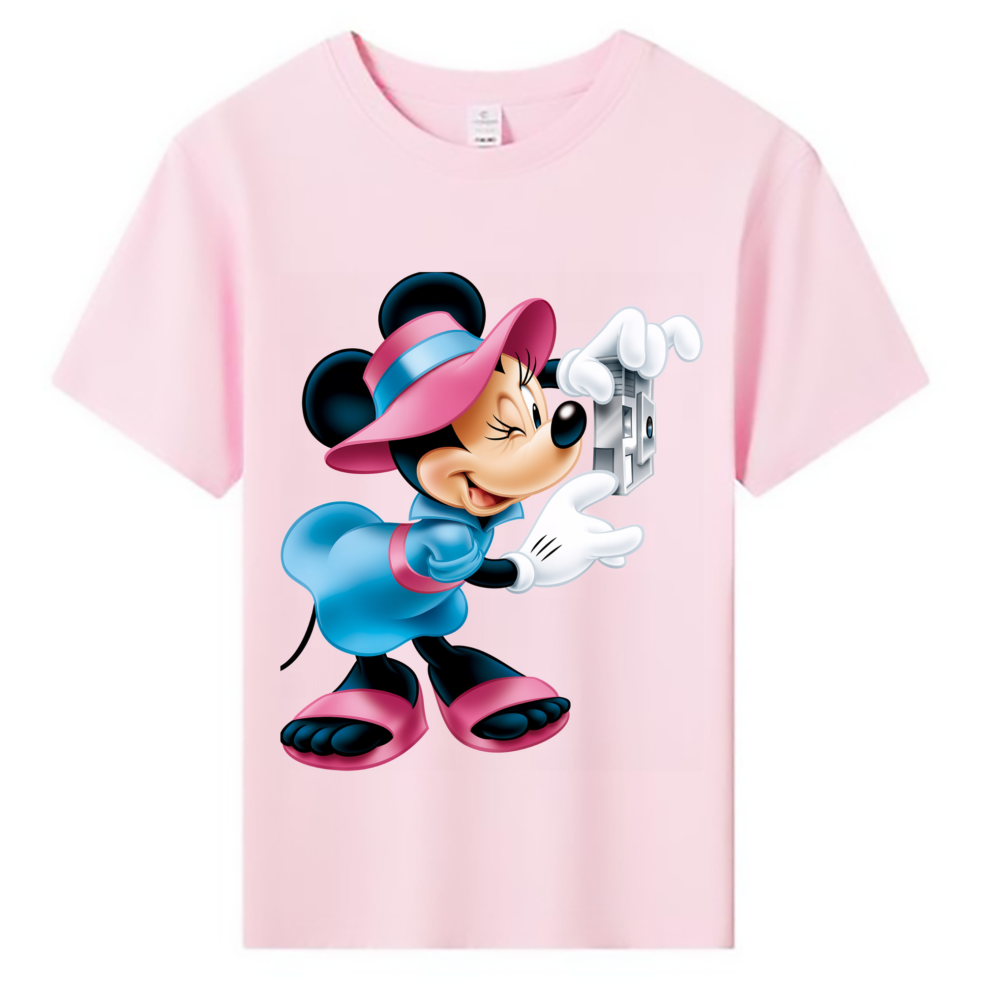 （画像用） ミッキーマウス Mickey Mouse 綿100％キッズTシャツ（フロントプリント）