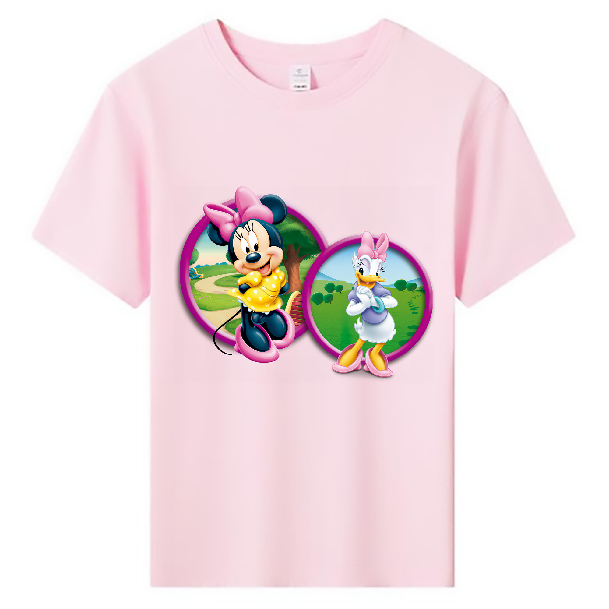（画像用） ミッキーマウス Mickey Mouse 綿100％キッズTシャツ（フロントプリント）