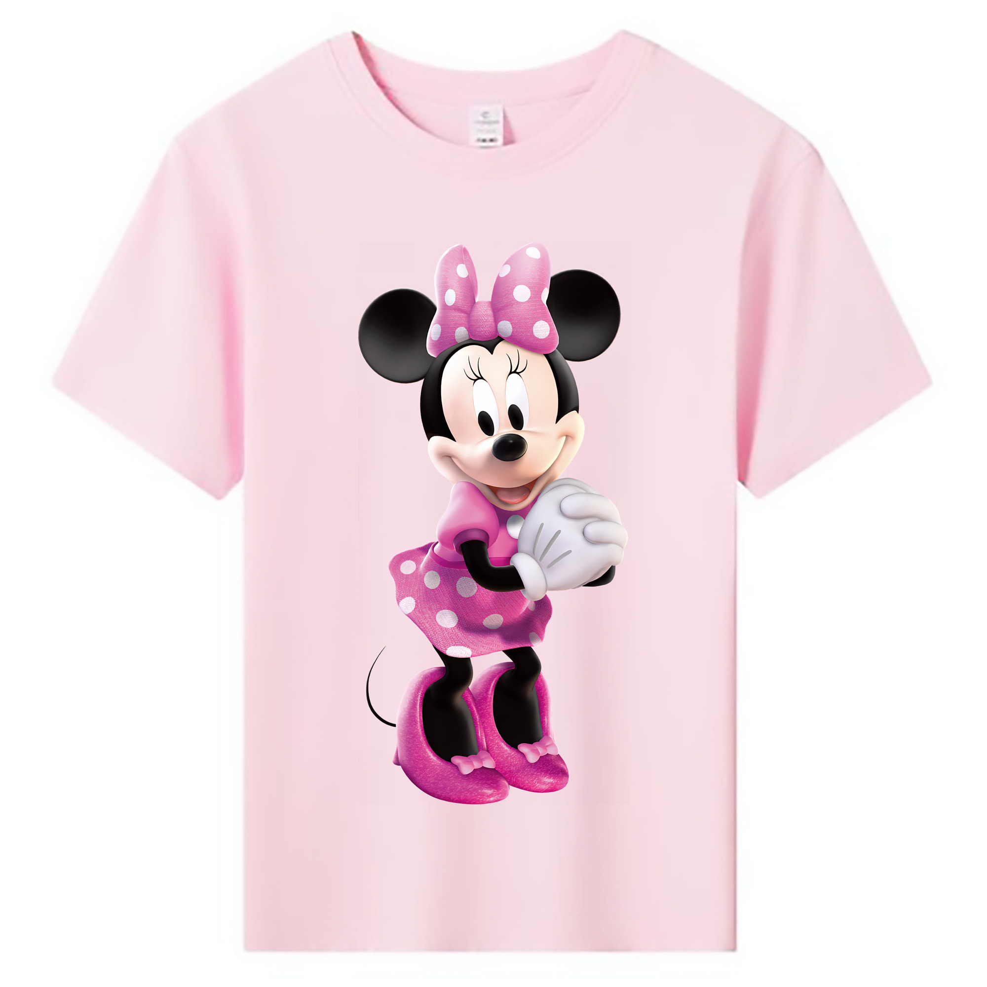 （画像用） ミッキーマウス Mickey Mouse 綿100％キッズTシャツ（フロントプリント）