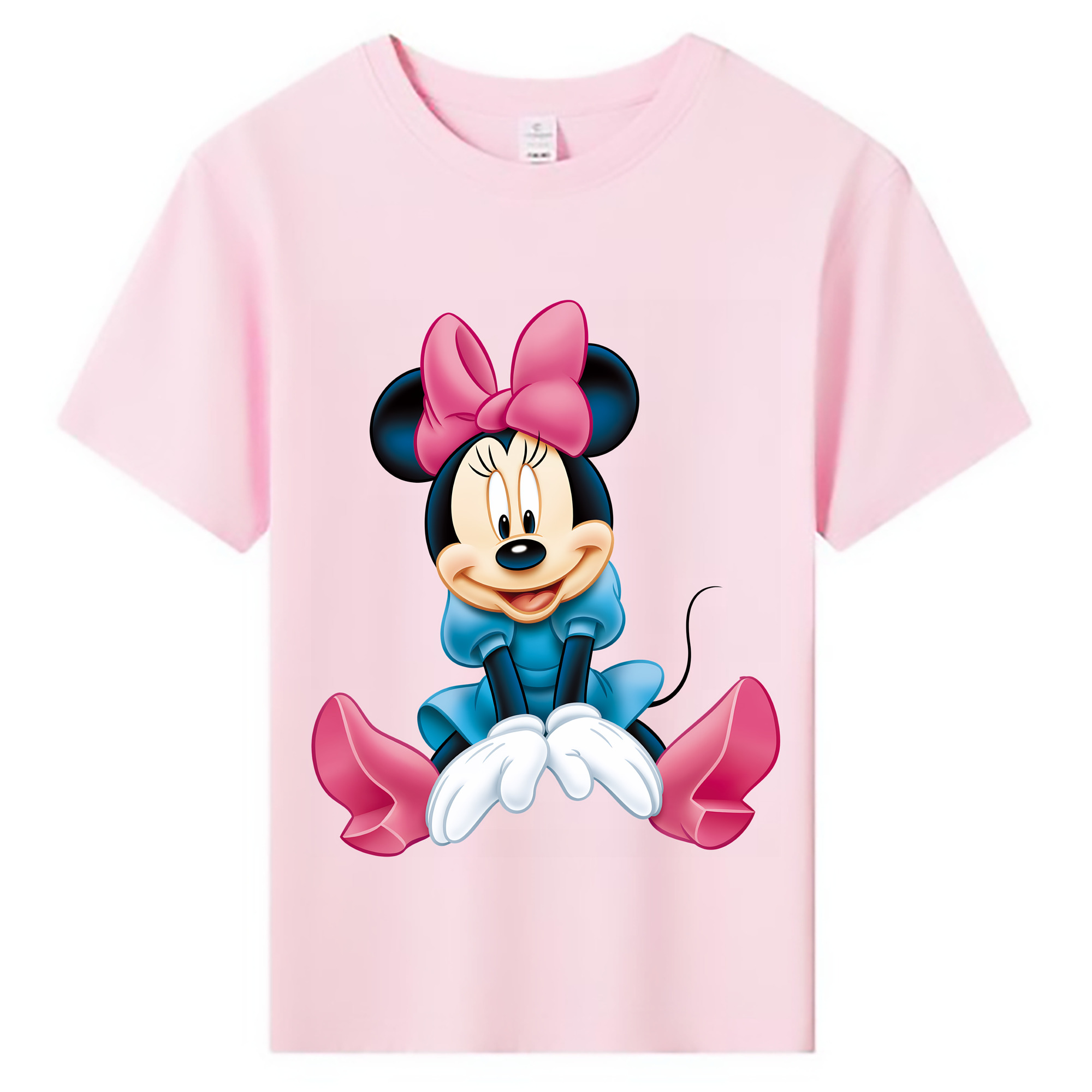（画像用） ミッキーマウス Mickey Mouse 綿100％キッズTシャツ（フロントプリント）
