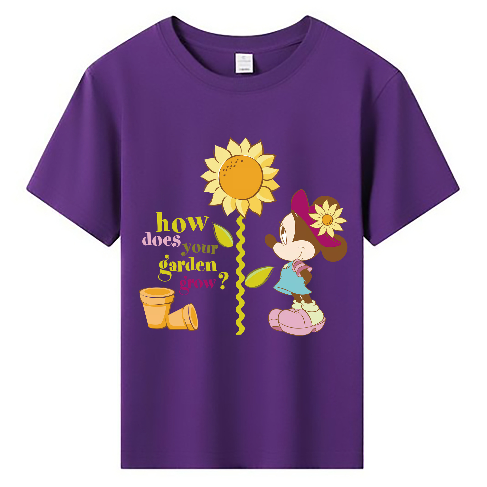 ミッキーマウス Mickey Mouse 綿100％キッズTシャツ（フロントプリント）