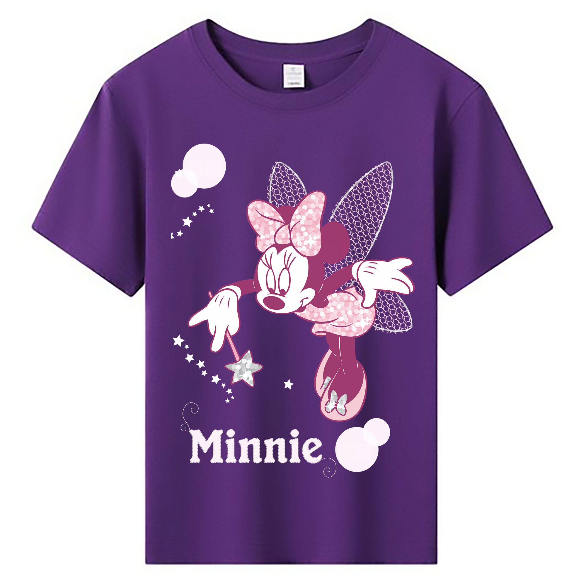 ミッキーマウス Mickey Mouse 綿100％キッズTシャツ（フロントプリント）