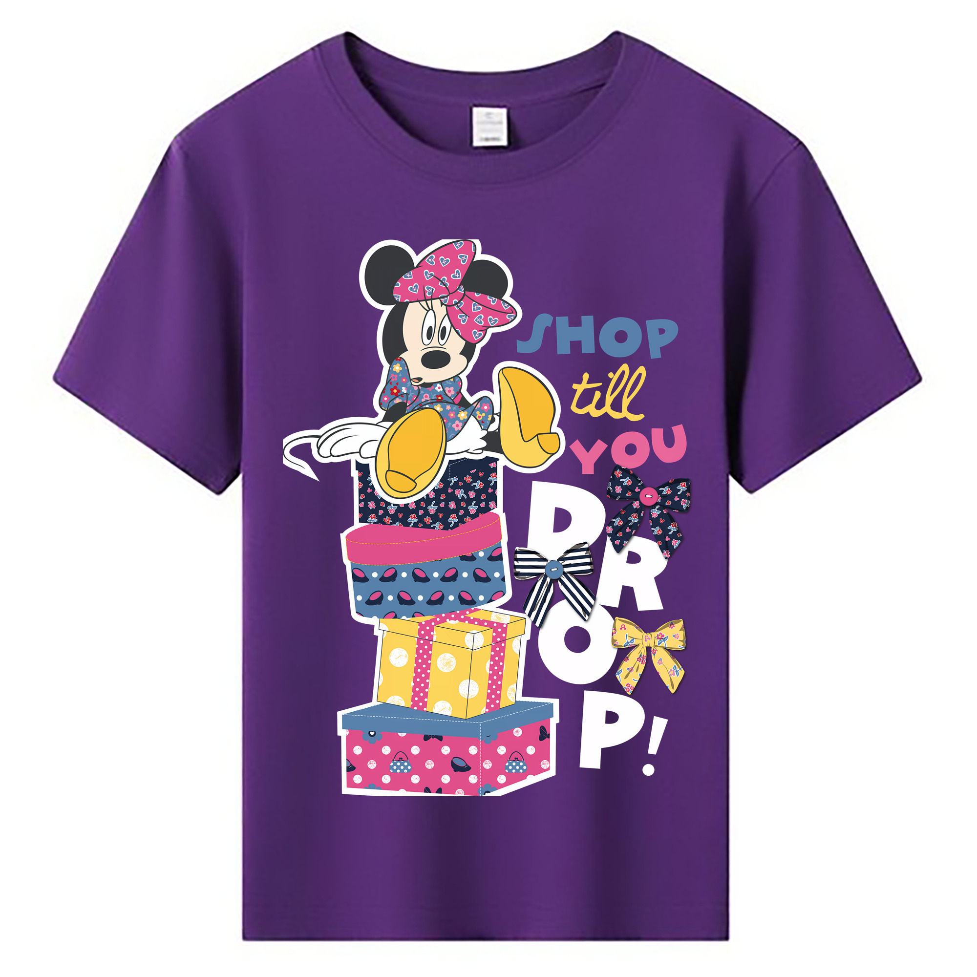 ミッキーマウス Mickey Mouse 綿100％キッズTシャツ（フロントプリント）