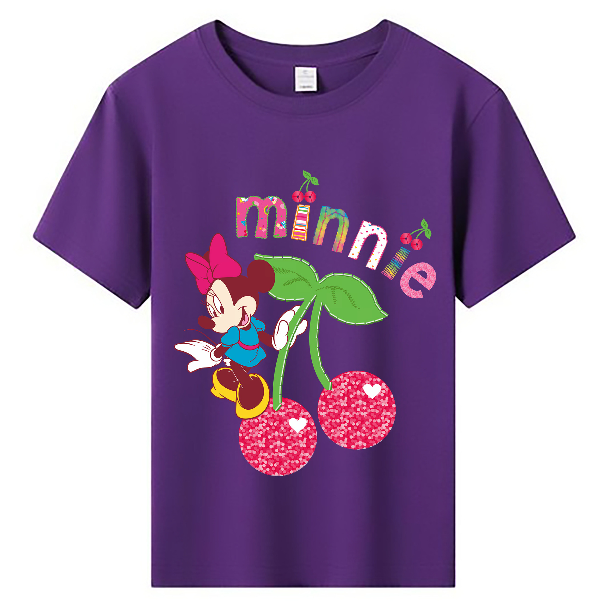 （画像用） ミッキーマウス Mickey Mouse 綿100％キッズTシャツ（フロントプリント）