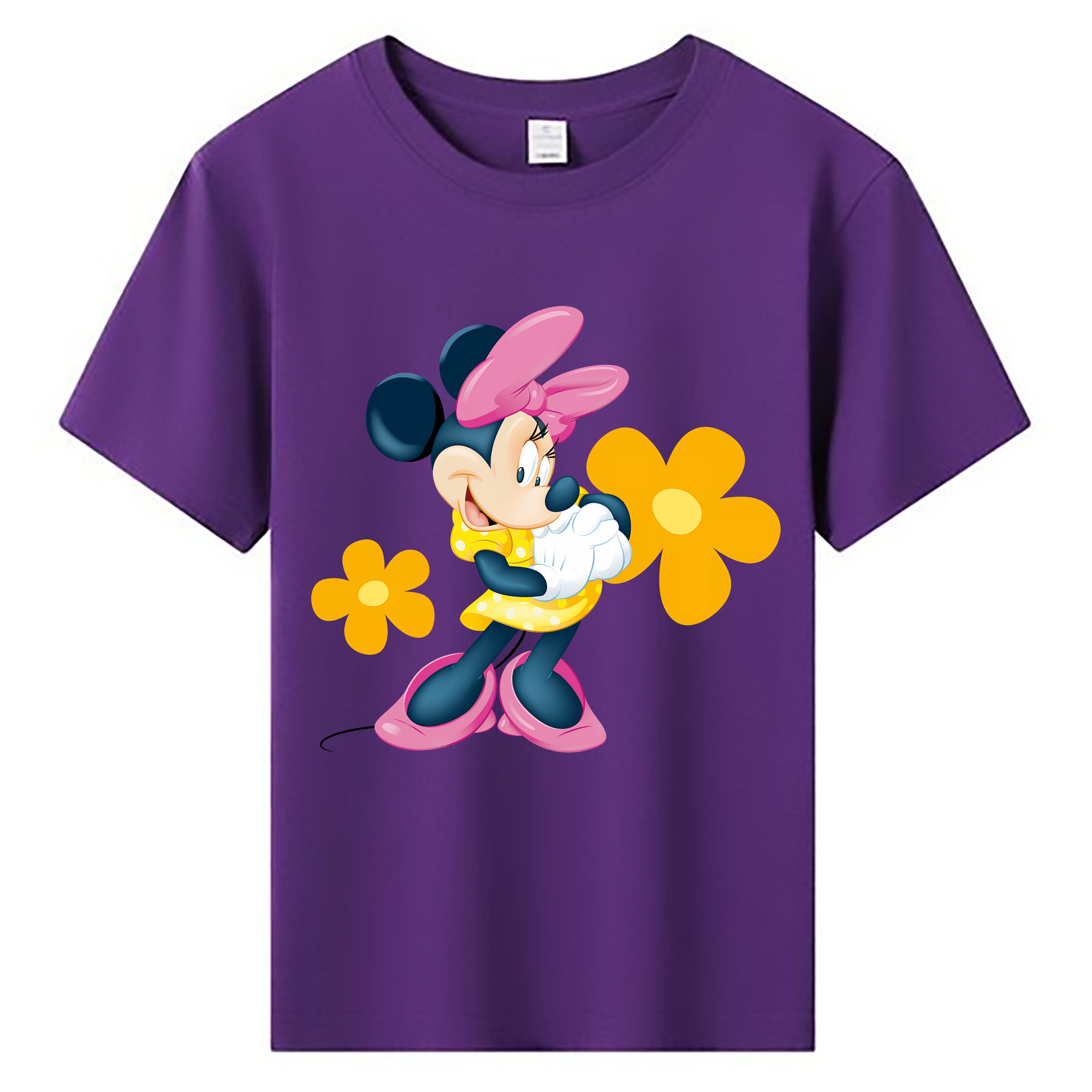 ミッキーマウス Mickey Mouse 綿100％キッズTシャツ（フロントプリント）