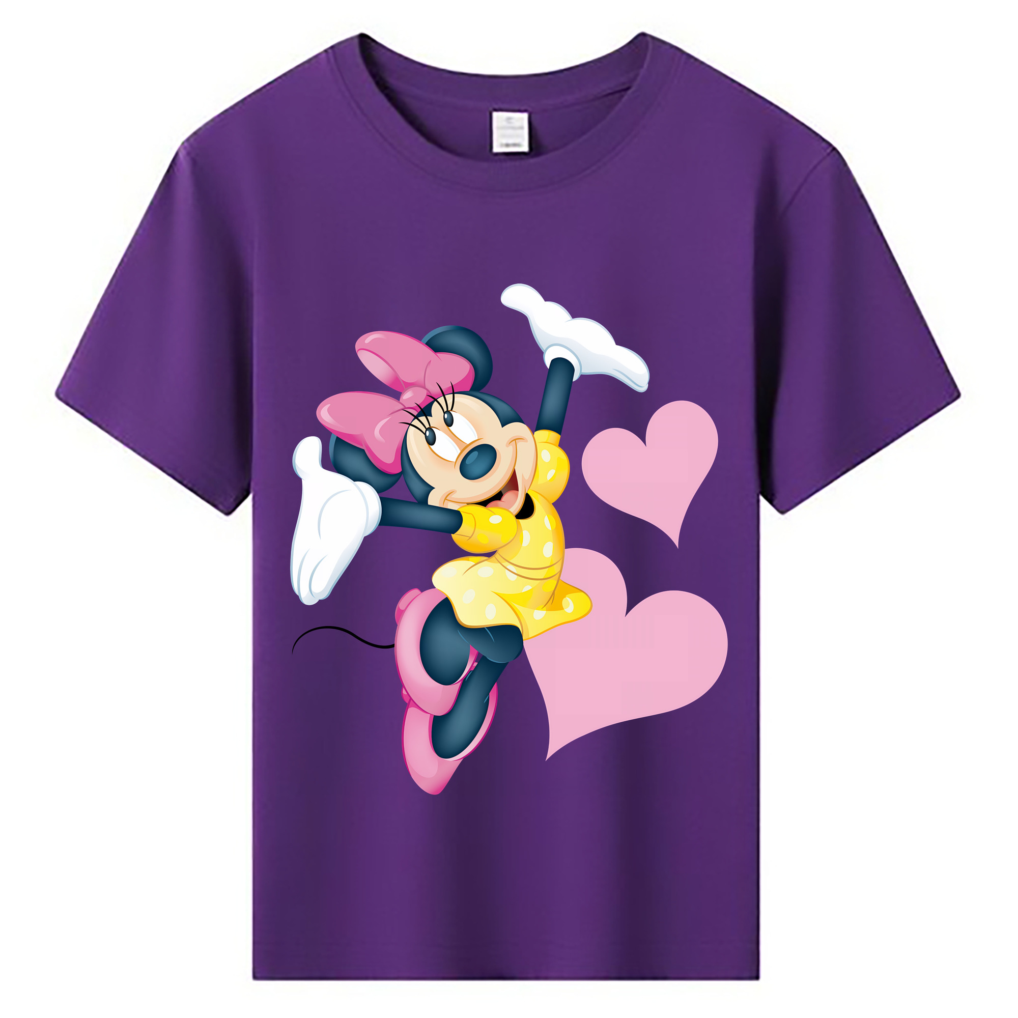 （画像用） ミッキーマウス Mickey Mouse 綿100％キッズTシャツ（フロントプリント）