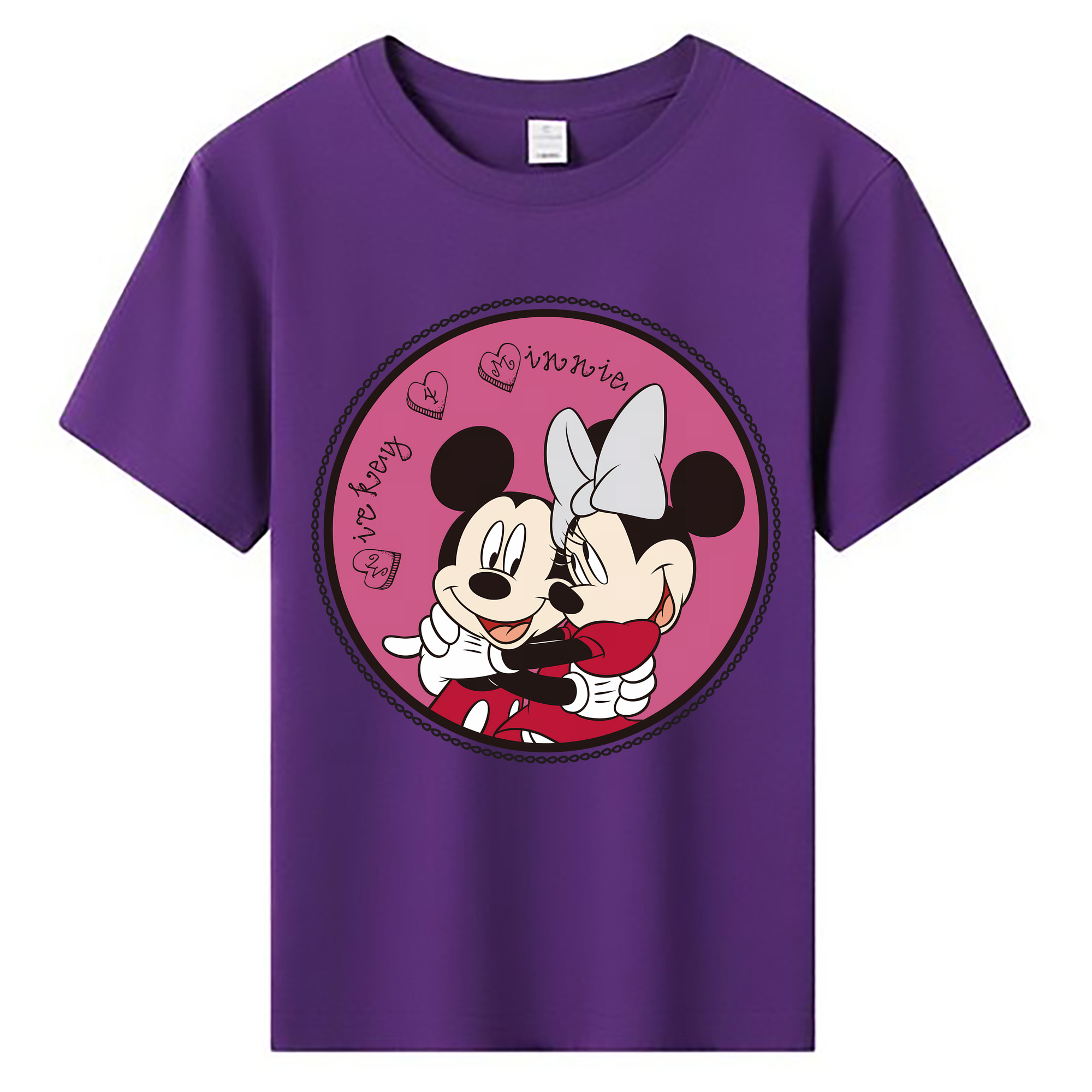 ミッキーマウス Mickey Mouse 綿100％キッズTシャツ（フロントプリント）
