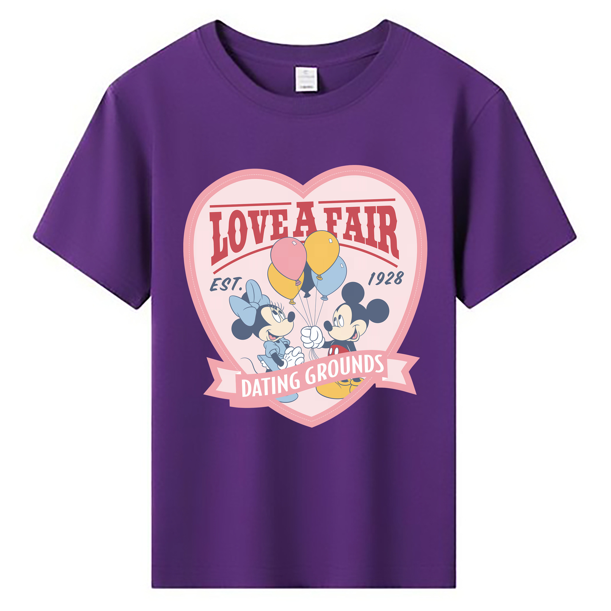 （画像用） ミッキーマウス Mickey Mouse 綿100％キッズTシャツ（フロントプリント）