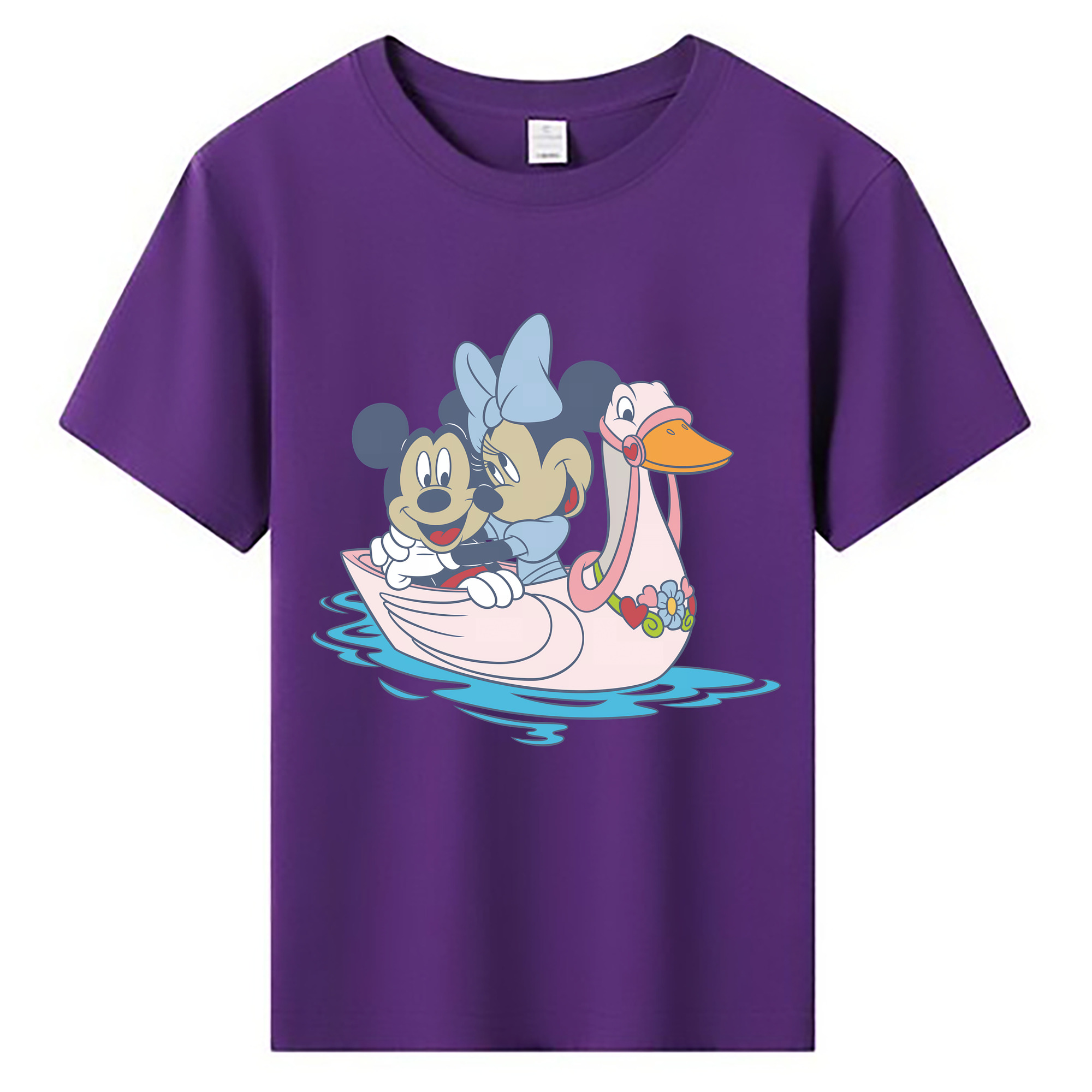 （画像用） ミッキーマウス Mickey Mouse 綿100％キッズTシャツ（フロントプリント）