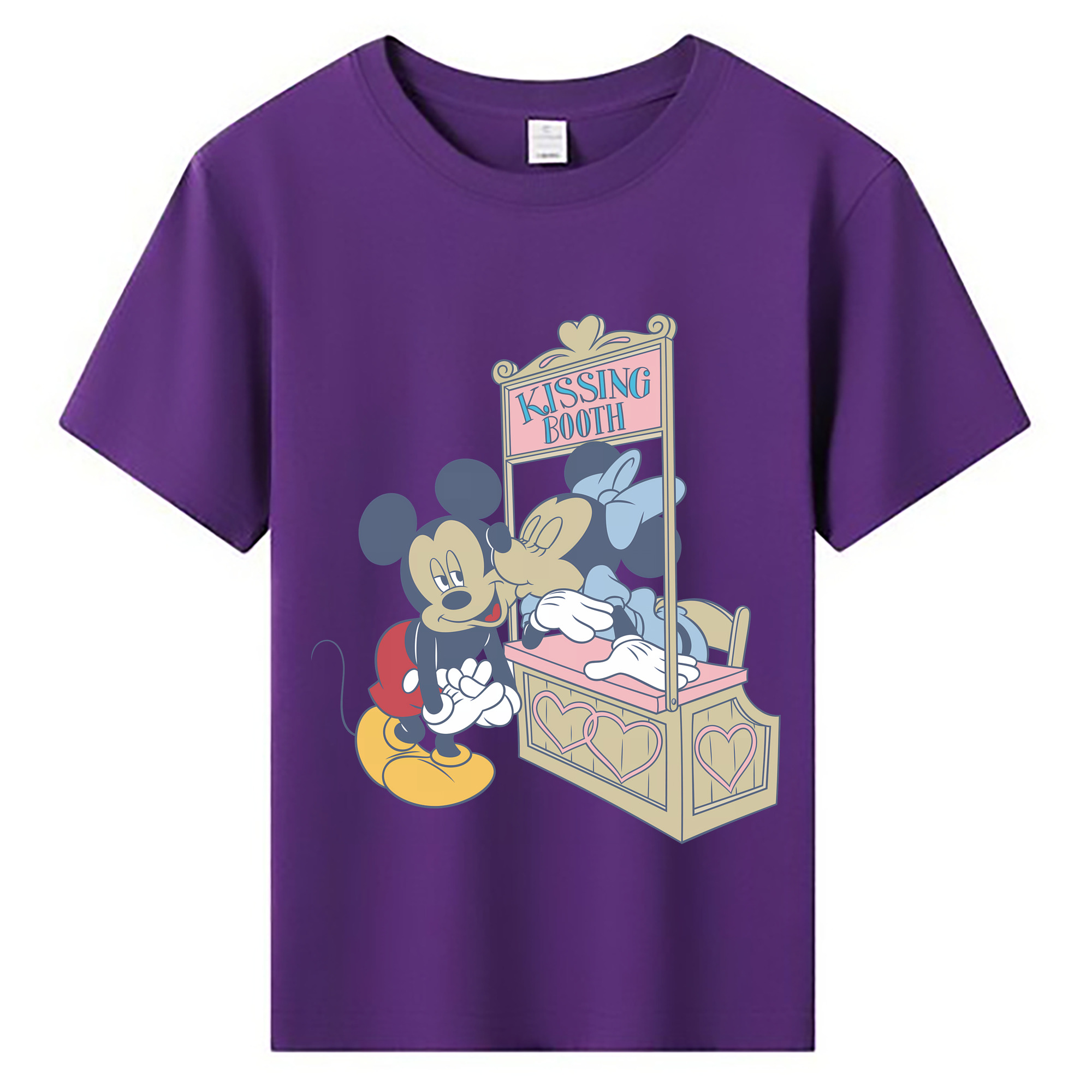 （画像用） ミッキーマウス Mickey Mouse 綿100％キッズTシャツ（フロントプリント）