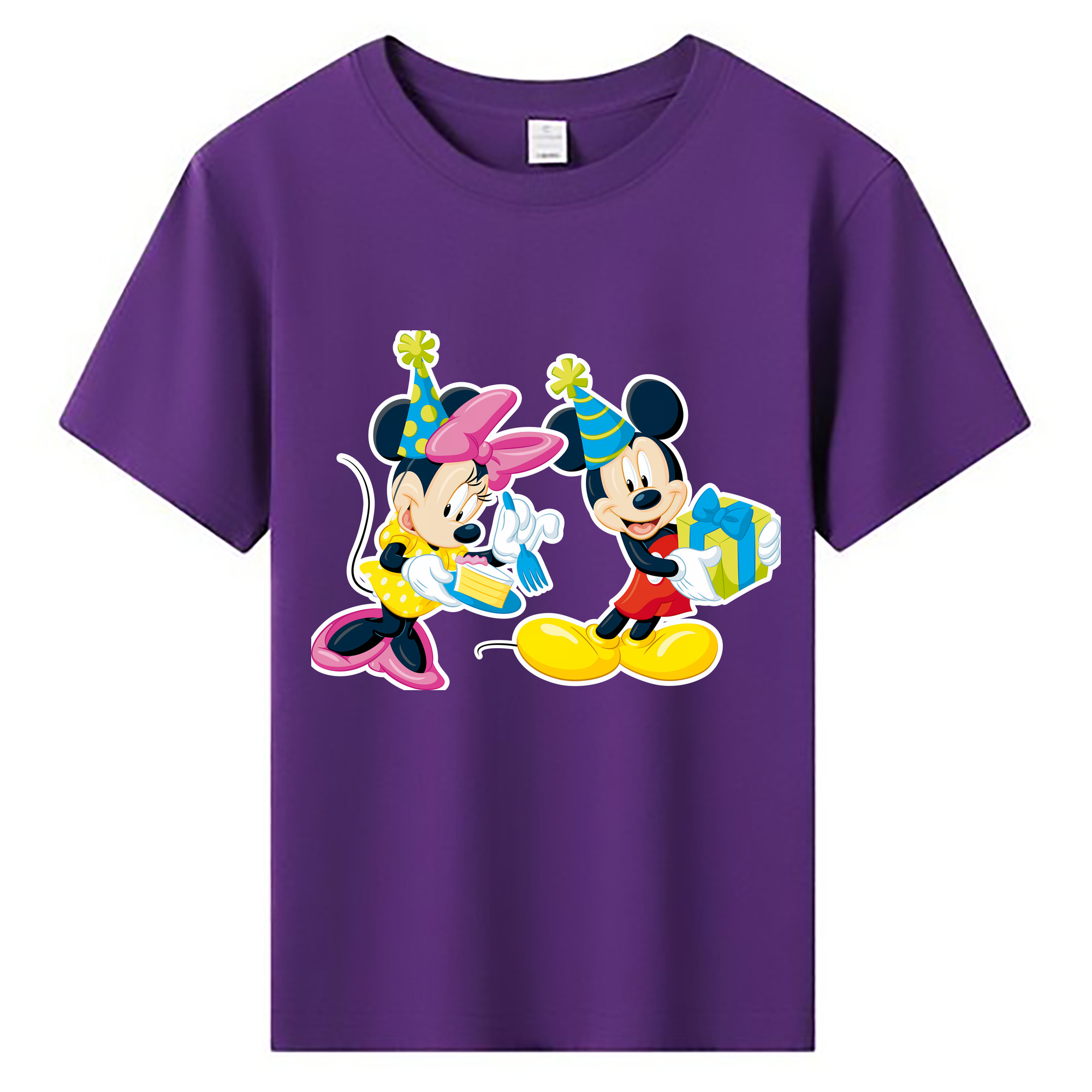 ミッキーマウス Mickey Mouse 綿100％キッズTシャツ（フロントプリント）