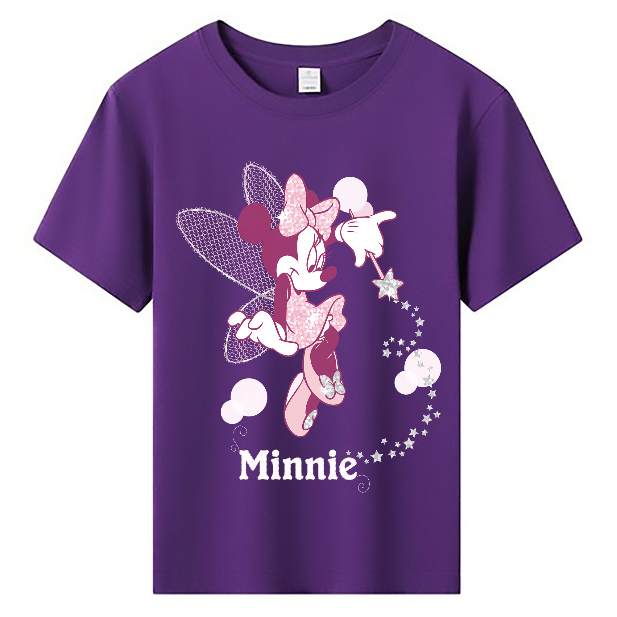 （画像用） ミッキーマウス Mickey Mouse 綿100％キッズTシャツ（フロントプリント）