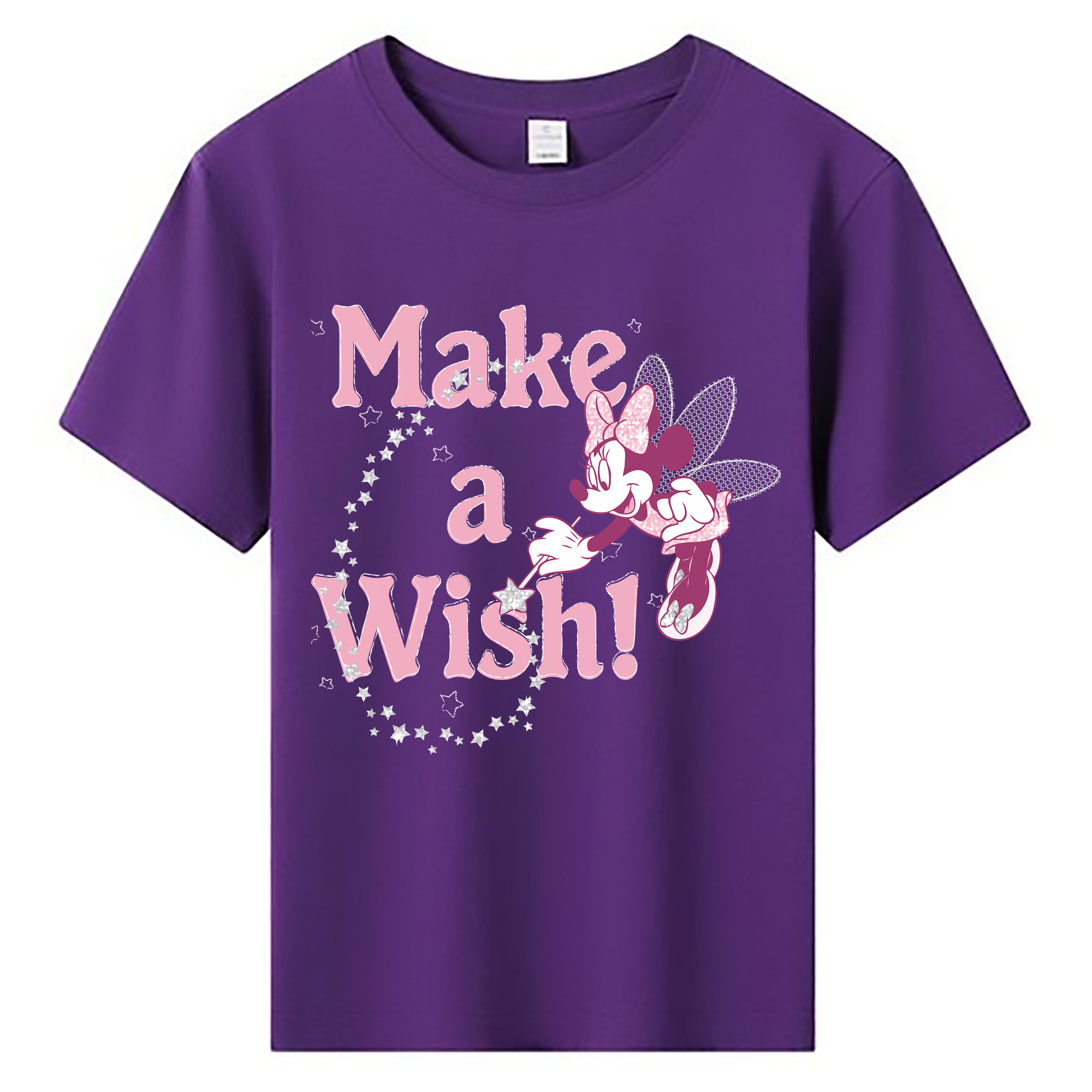 （画像用） ミッキーマウス Mickey Mouse 綿100％キッズTシャツ（フロントプリント）