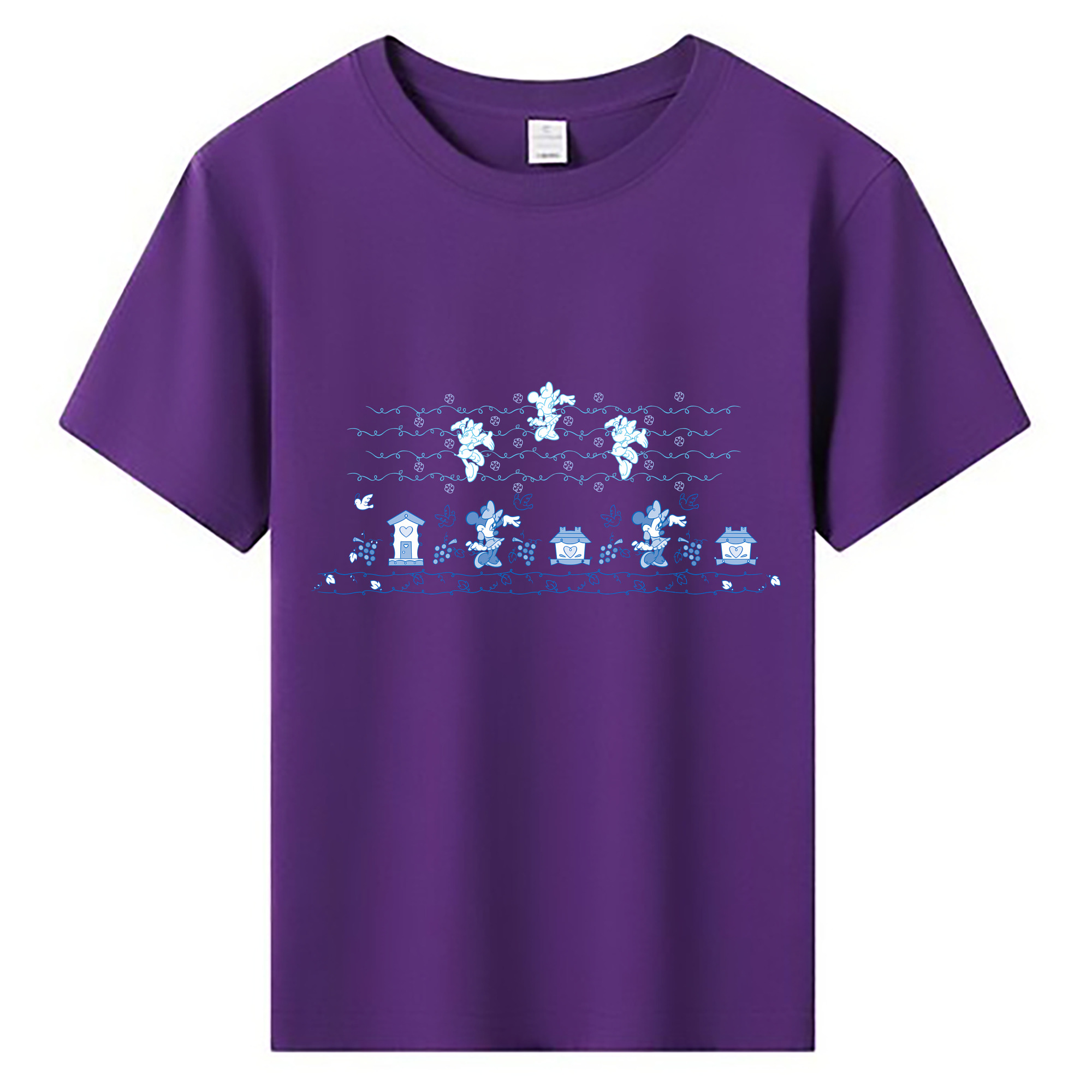 （画像用） ミッキーマウス Mickey Mouse 綿100％キッズTシャツ（フロントプリント）