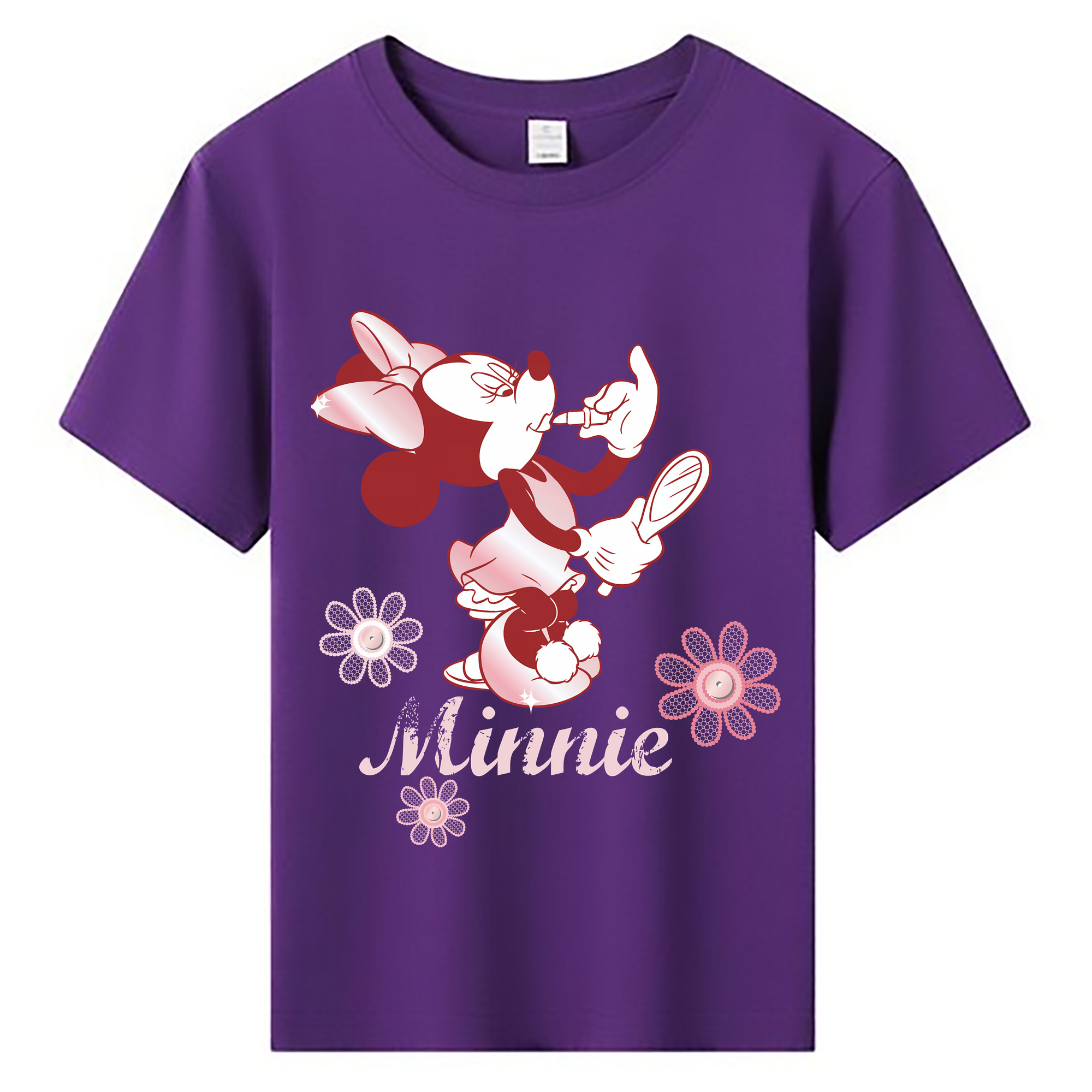 （画像用） ミッキーマウス Mickey Mouse 綿100％キッズTシャツ（フロントプリント）