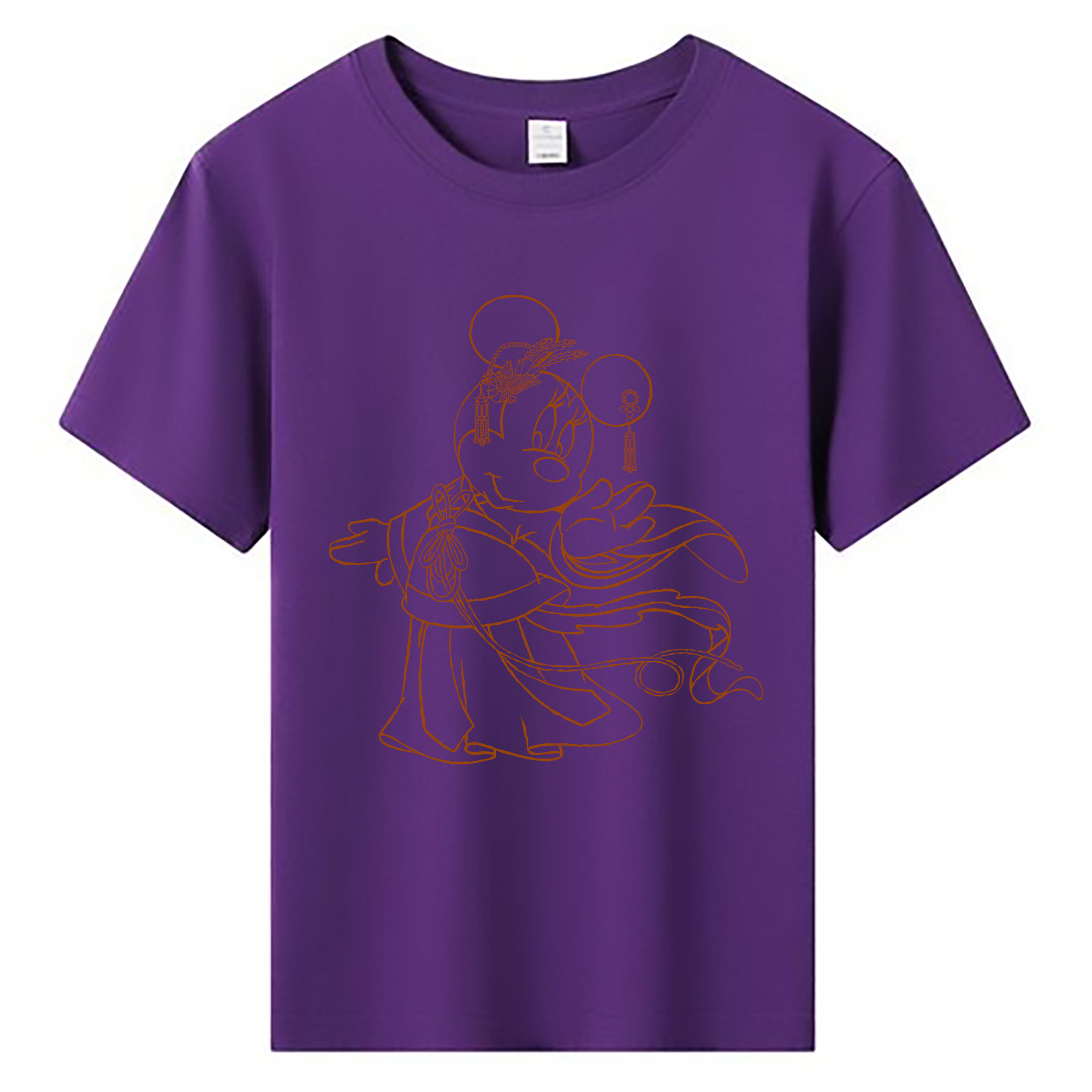 （画像用） ミッキーマウス Mickey Mouse 綿100％キッズTシャツ（フロントプリント）