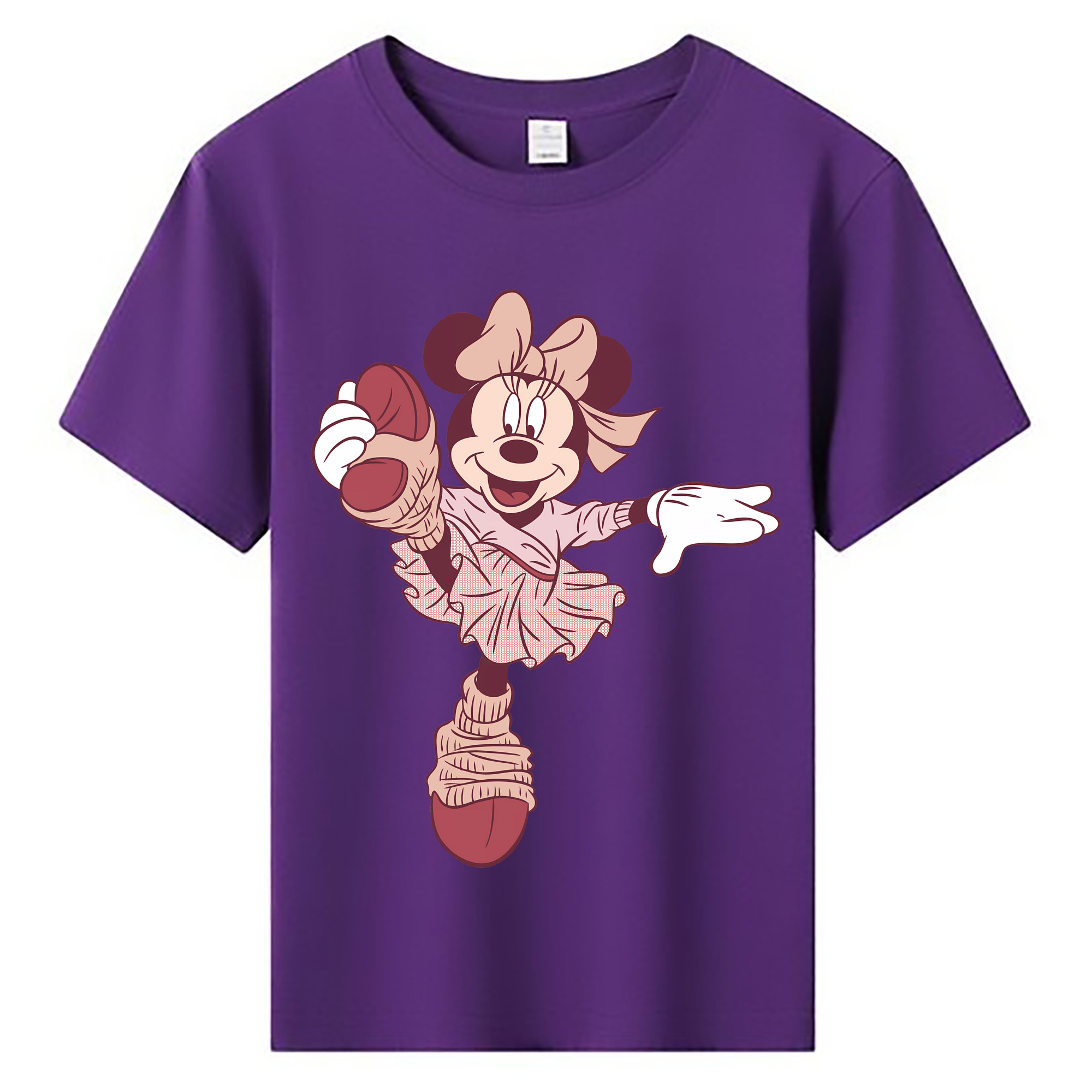 （画像用） ミッキーマウス Mickey Mouse 綿100％キッズTシャツ（フロントプリント）
