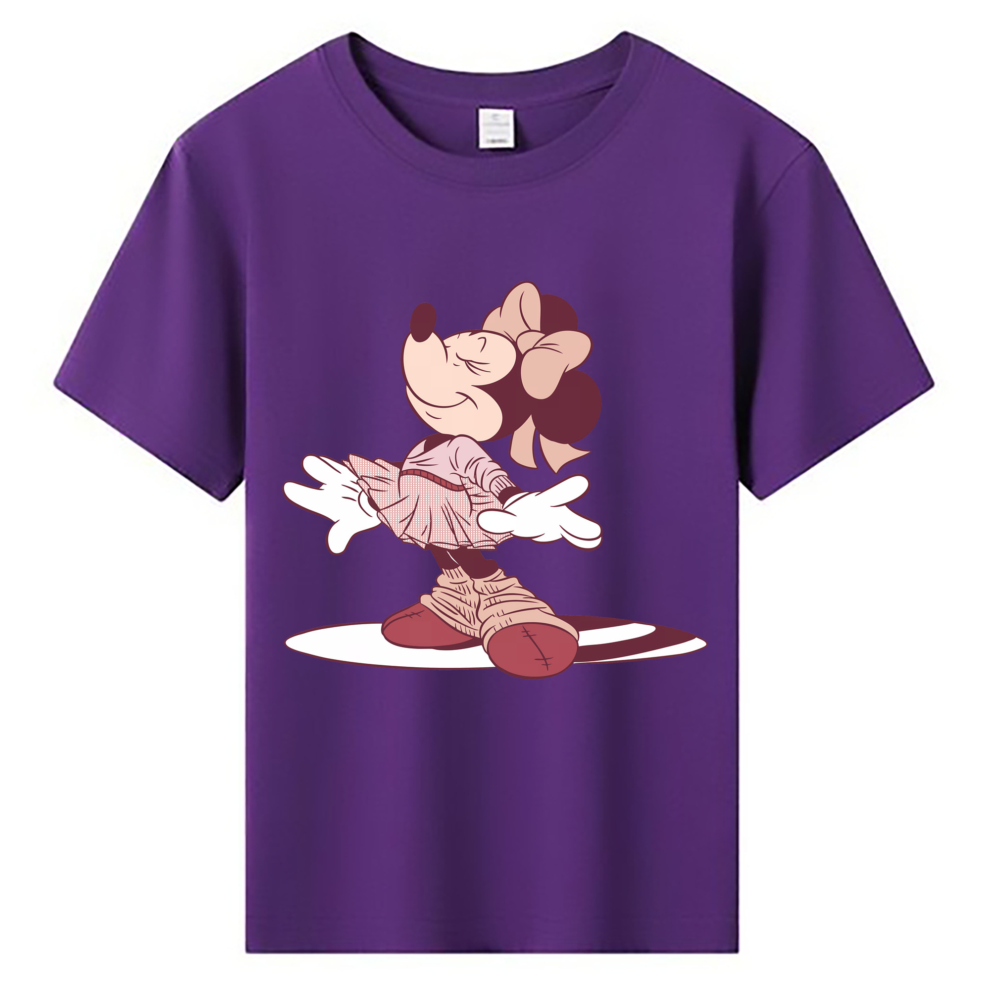 （画像用） ミッキーマウス Mickey Mouse 綿100％キッズTシャツ（フロントプリント）
