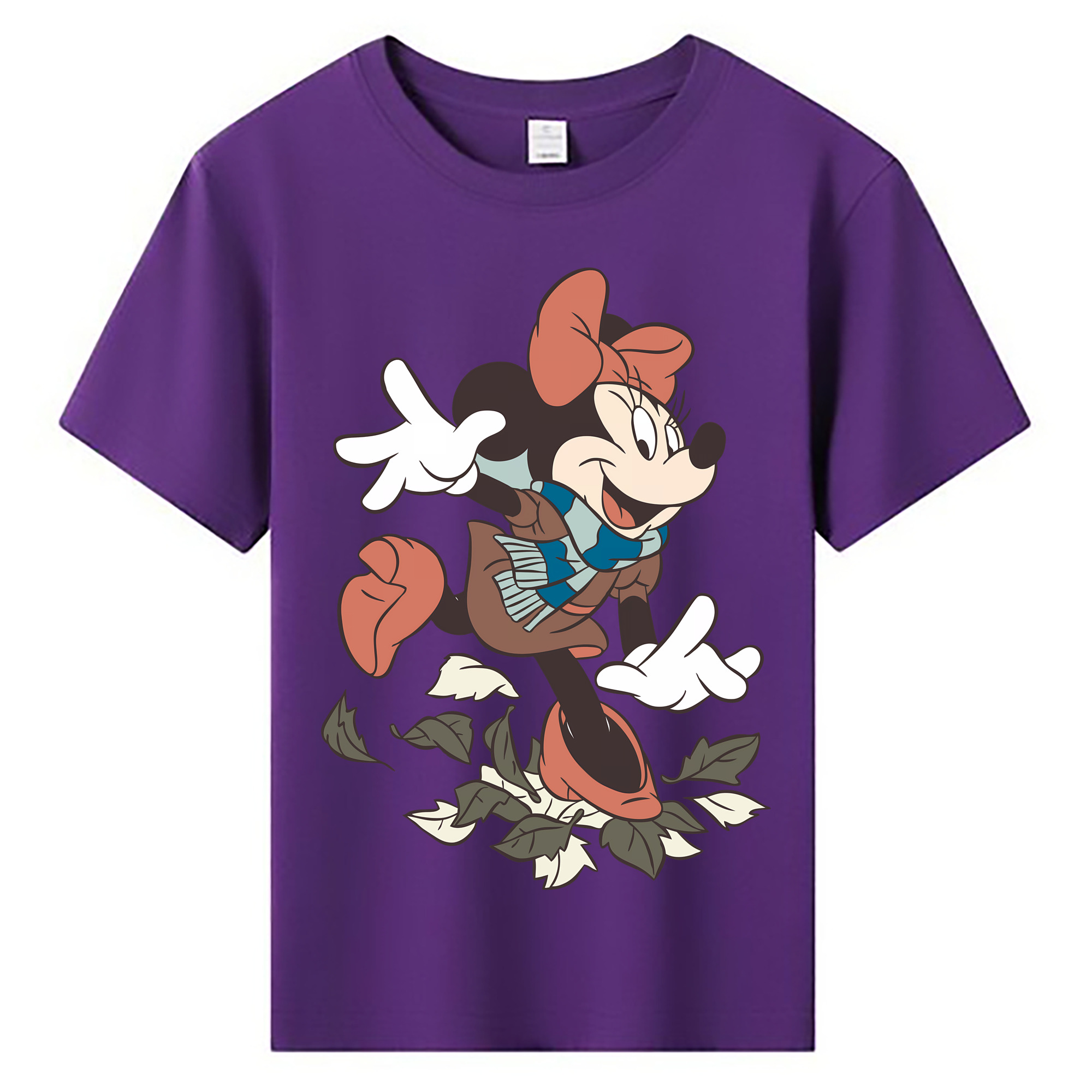 （画像用） ミッキーマウス Mickey Mouse 綿100％キッズTシャツ（フロントプリント）