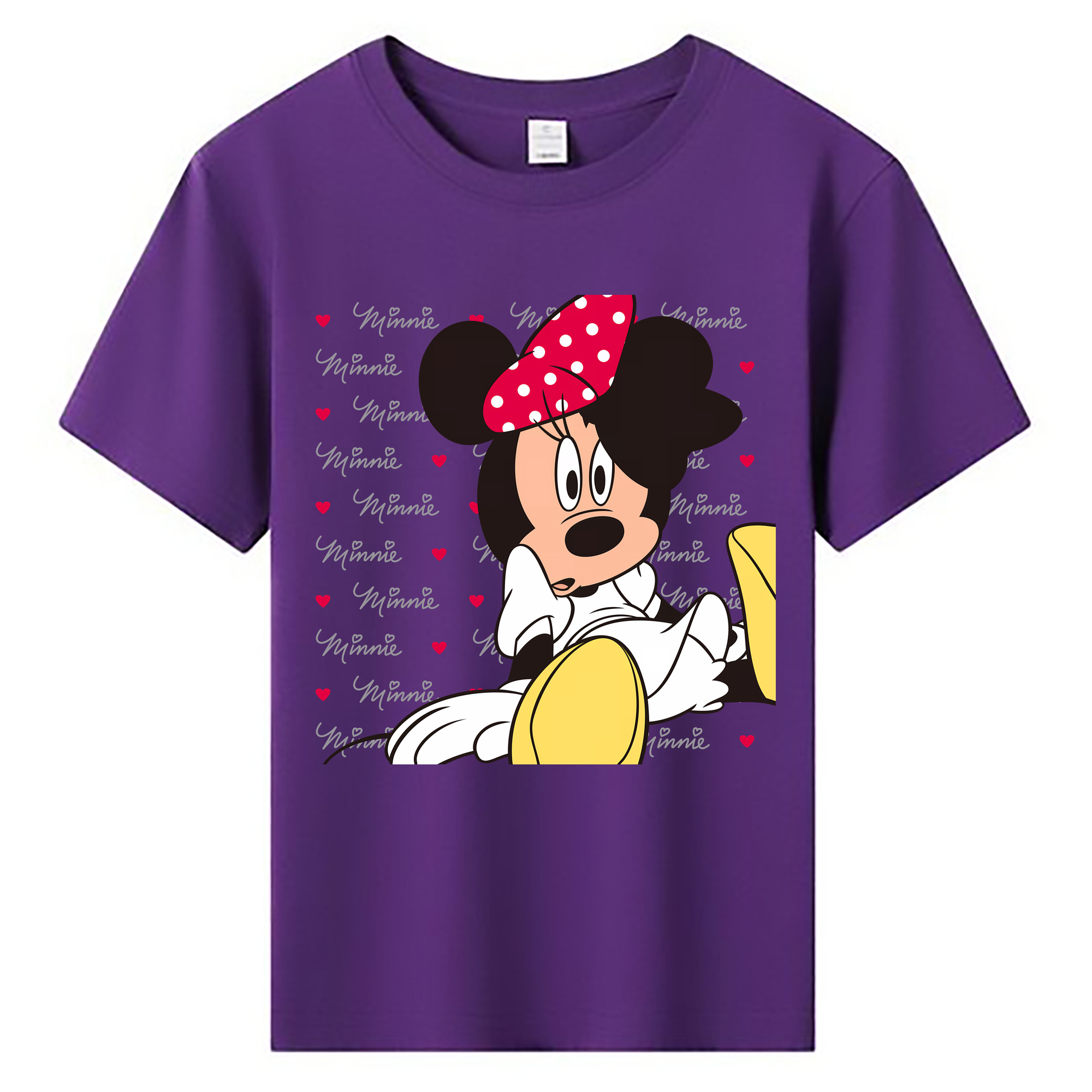 （画像用） ミッキーマウス Mickey Mouse 綿100％キッズTシャツ（フロントプリント）