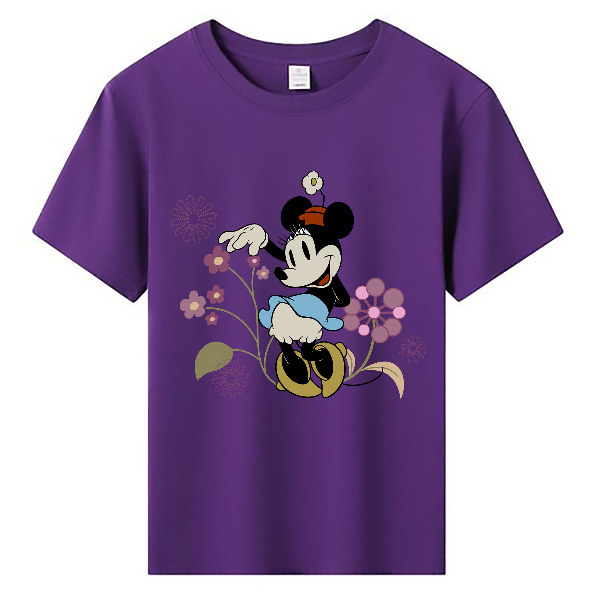 （画像用） ミッキーマウス Mickey Mouse 綿100％キッズTシャツ（フロントプリント）