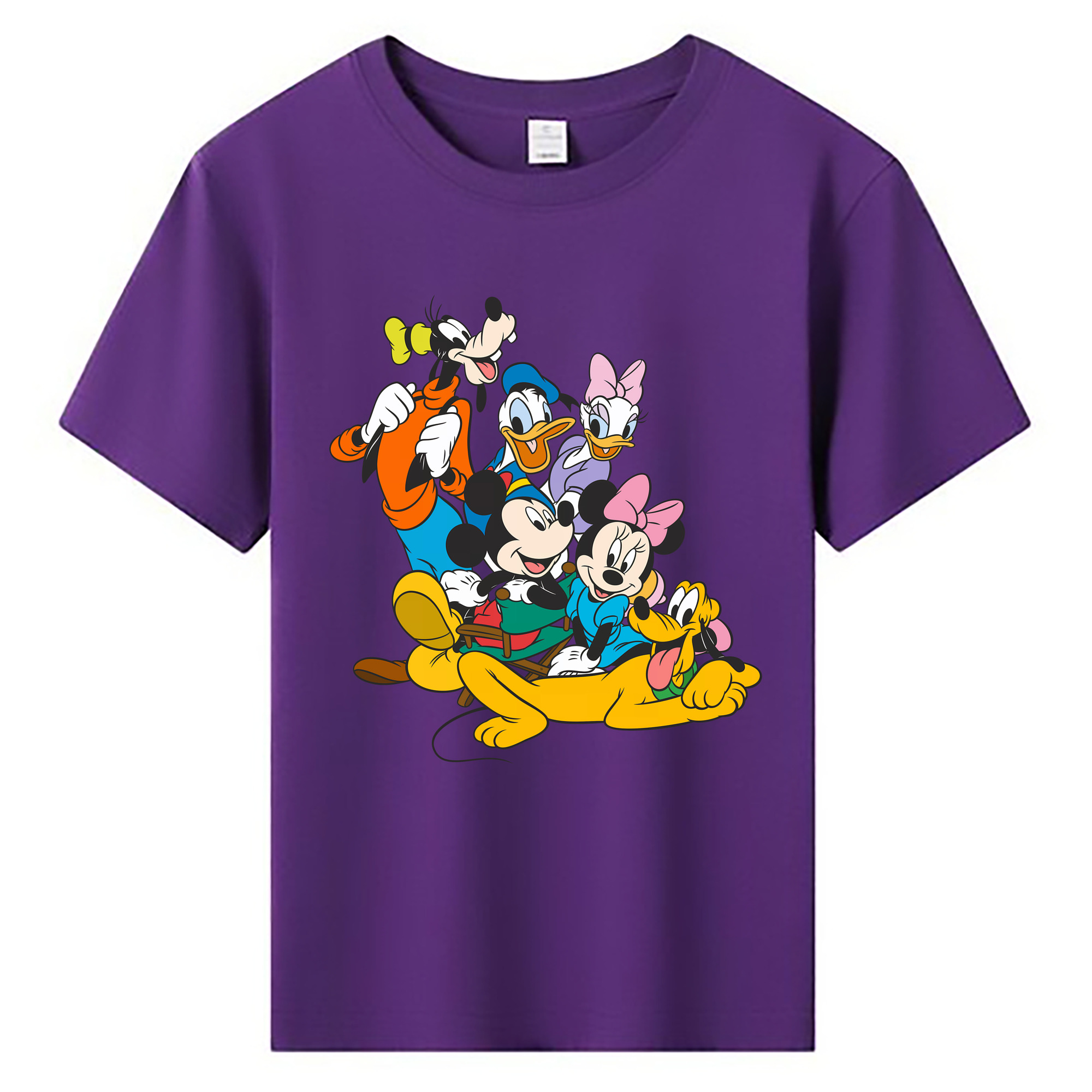 （画像用） ミッキーマウス Mickey Mouse 綿100％キッズTシャツ（フロントプリント）