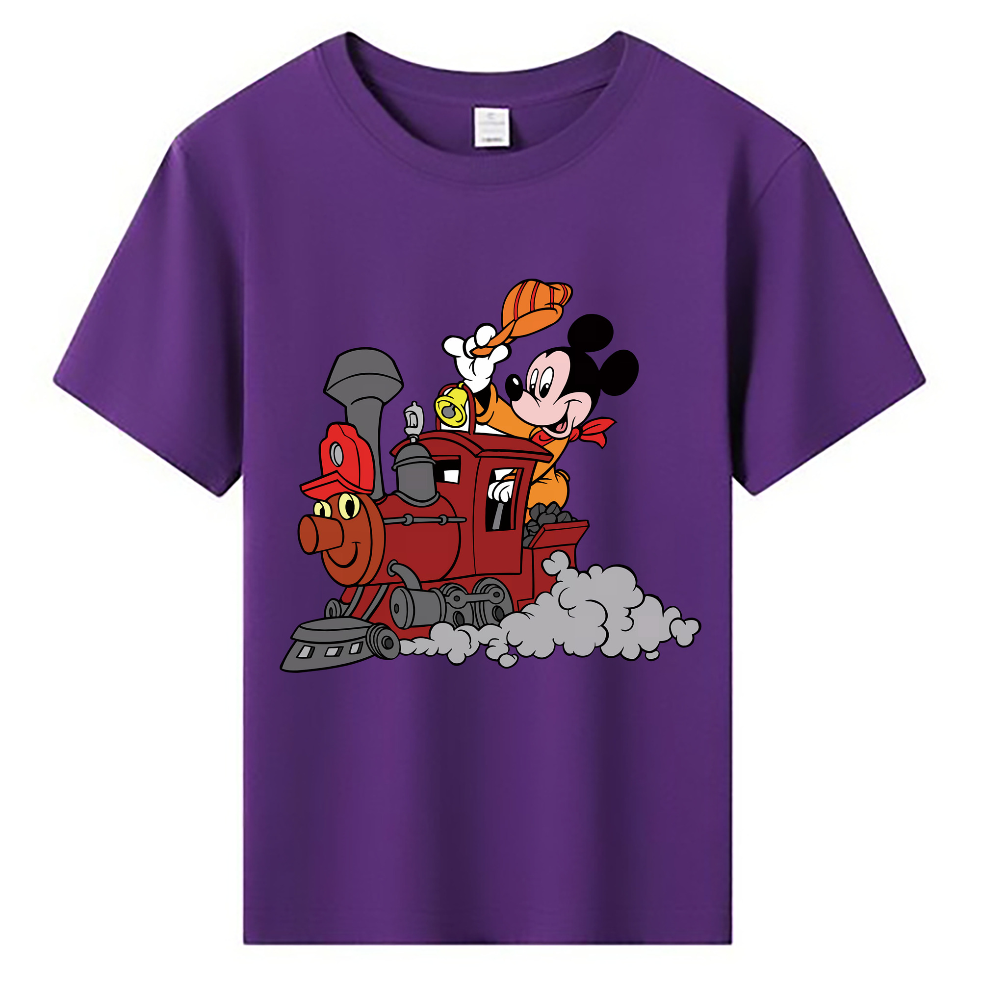 （画像用） ミッキーマウス Mickey Mouse 綿100％キッズTシャツ（フロントプリント）
