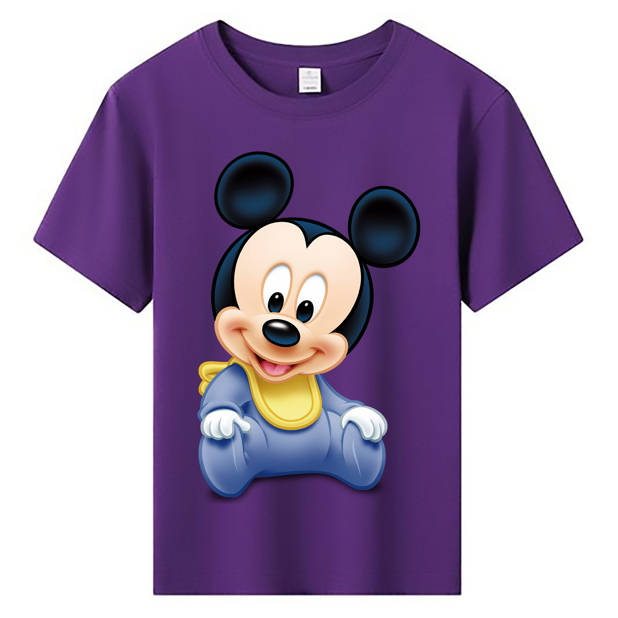 ミッキーマウス Mickey Mouse 綿100％キッズTシャツ（フロントプリント）