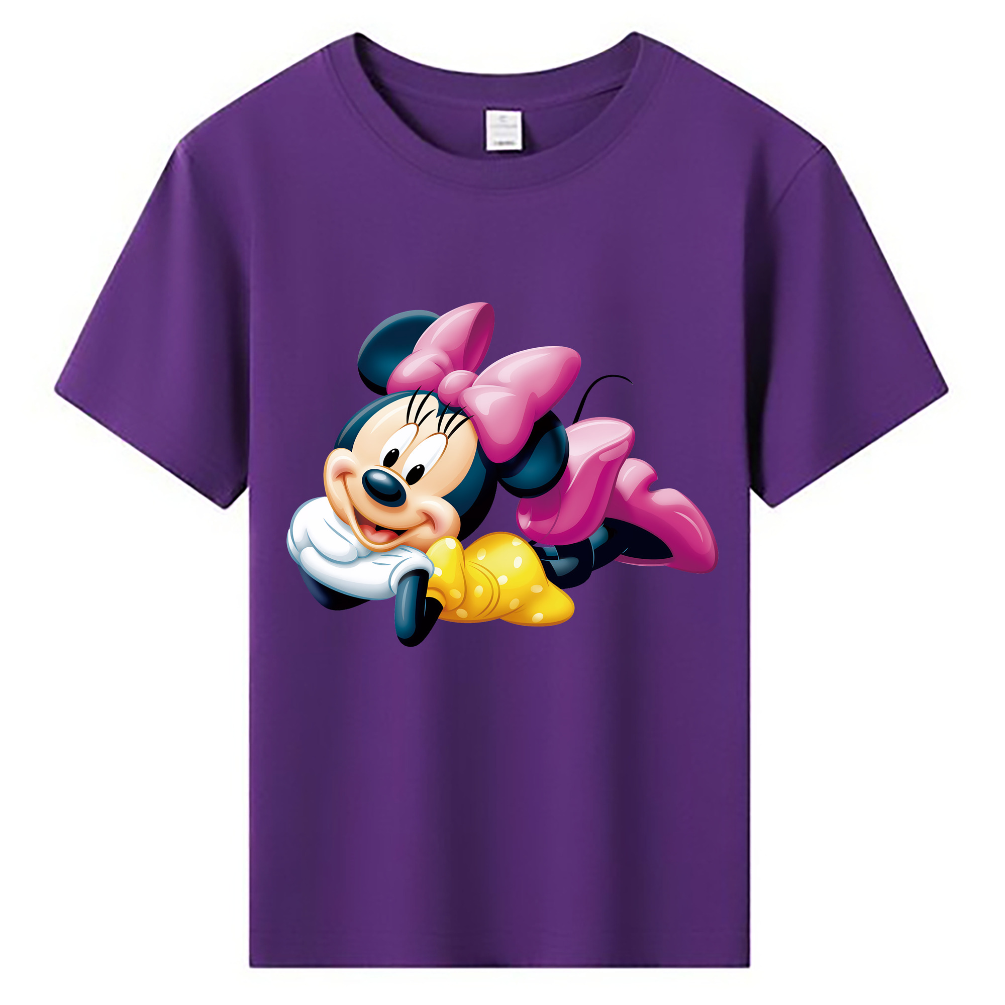 （画像用） ミッキーマウス Mickey Mouse 綿100％キッズTシャツ（フロントプリント）