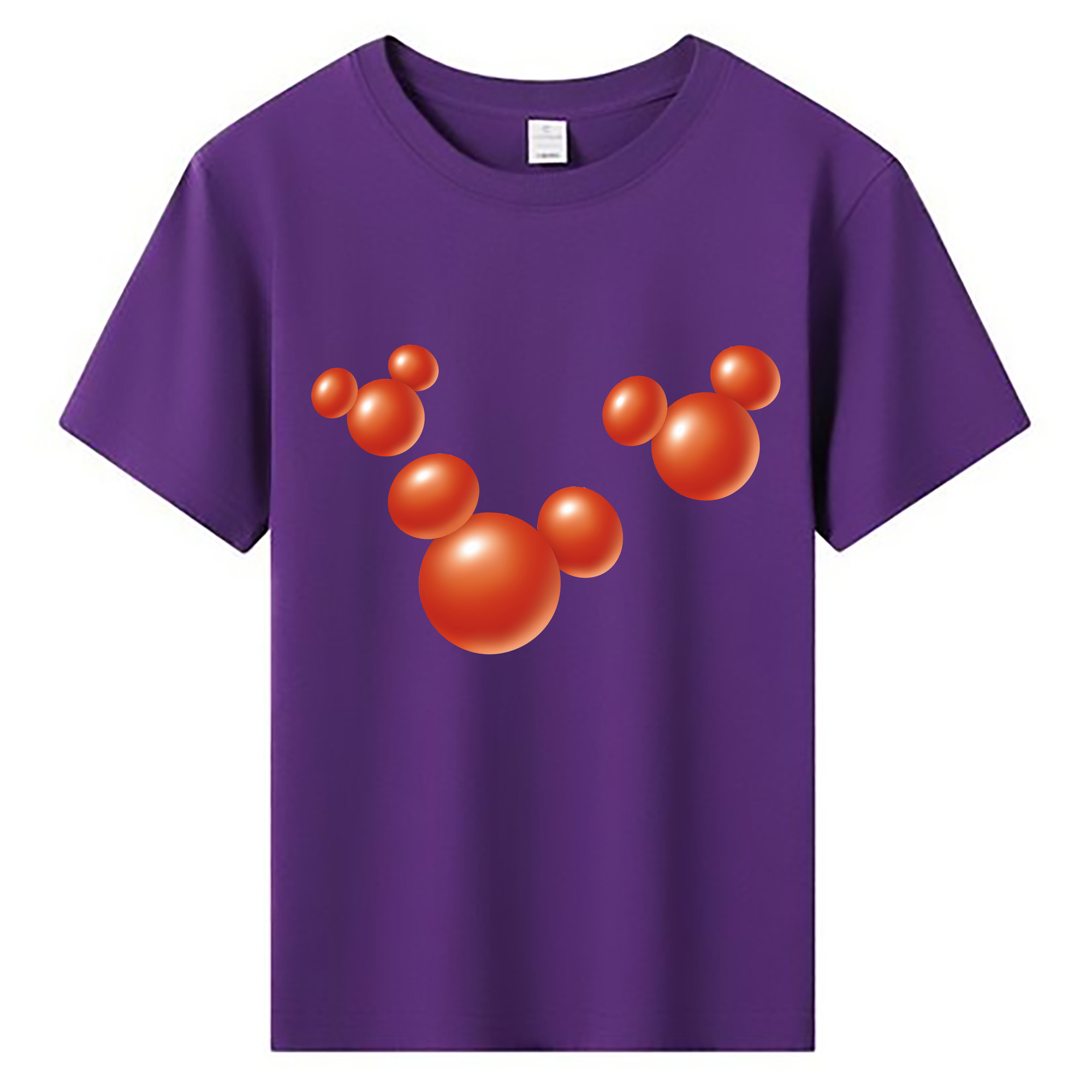 （画像用） ミッキーマウス Mickey Mouse 綿100％キッズTシャツ（フロントプリント）