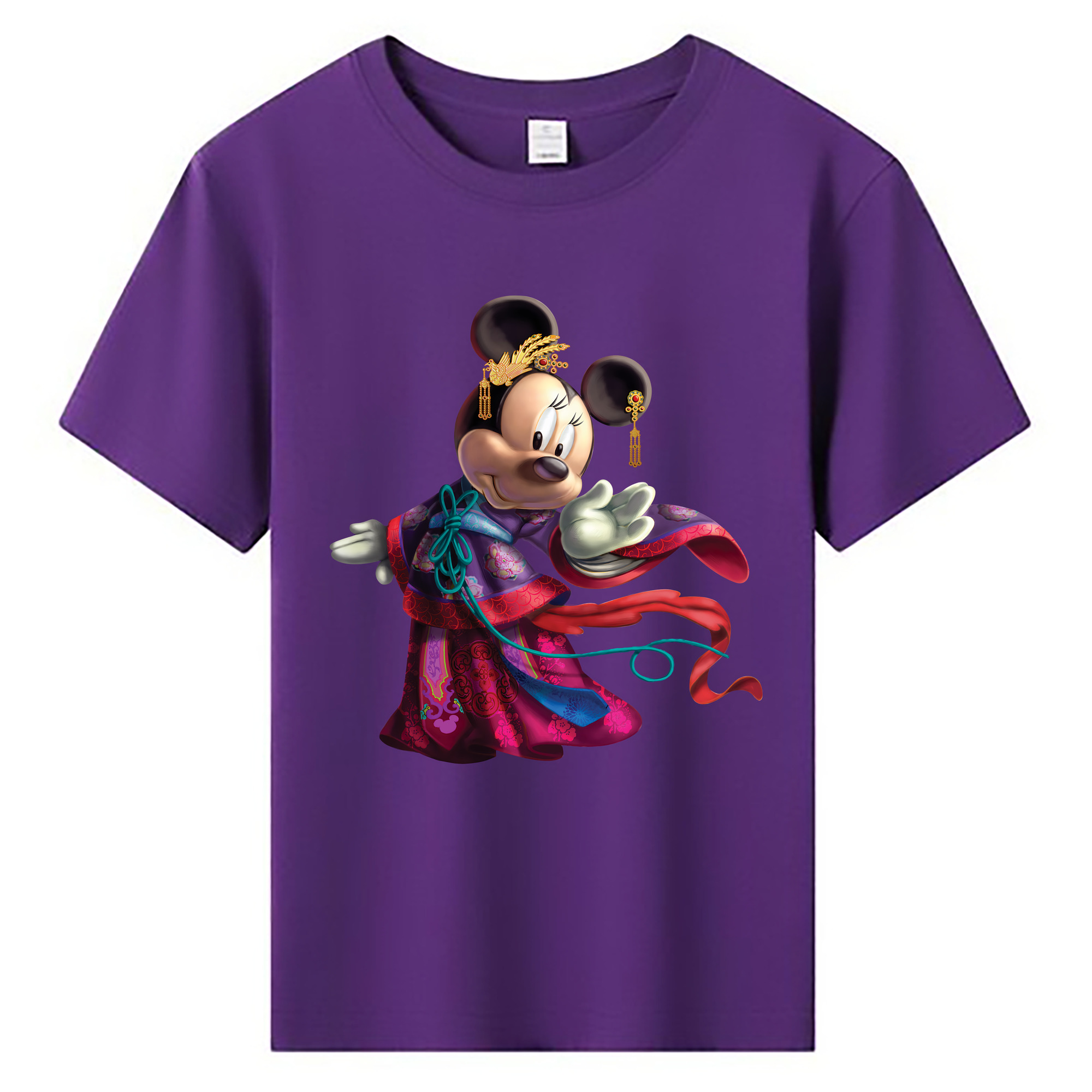 （画像用） ミッキーマウス Mickey Mouse 綿100％キッズTシャツ（フロントプリント）