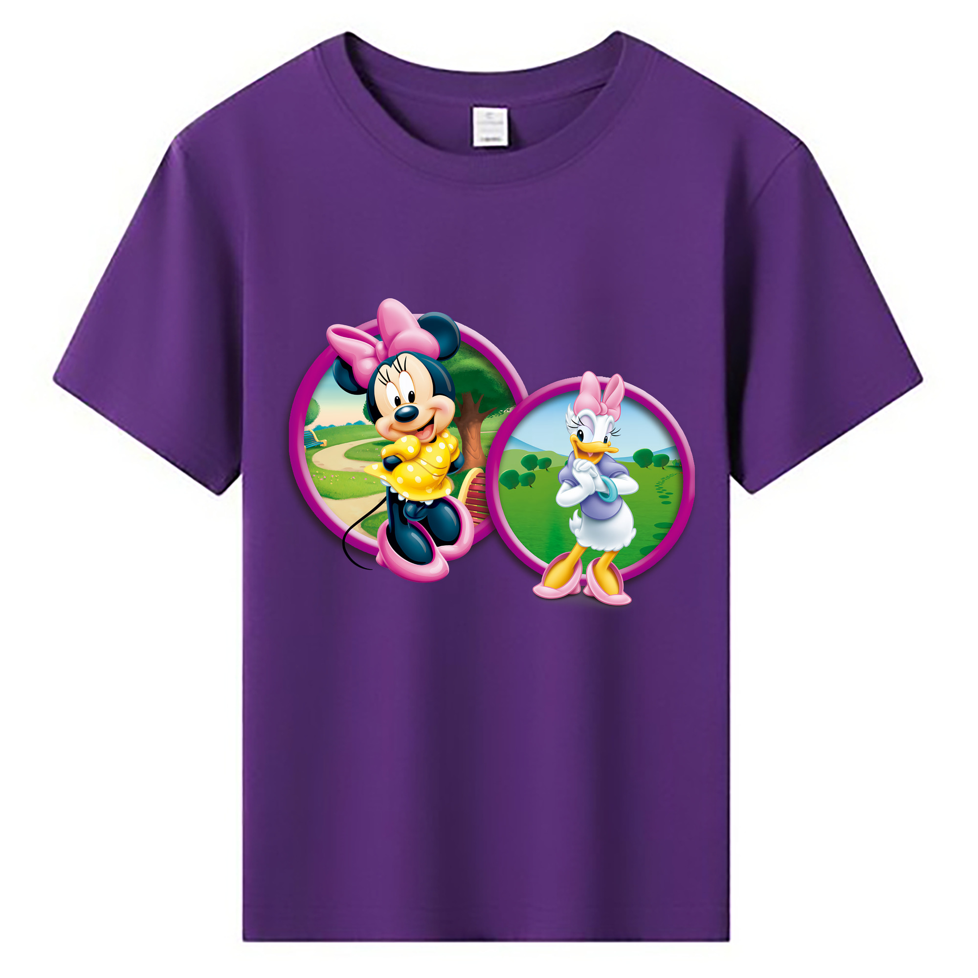 （画像用） ミッキーマウス Mickey Mouse 綿100％キッズTシャツ（フロントプリント）