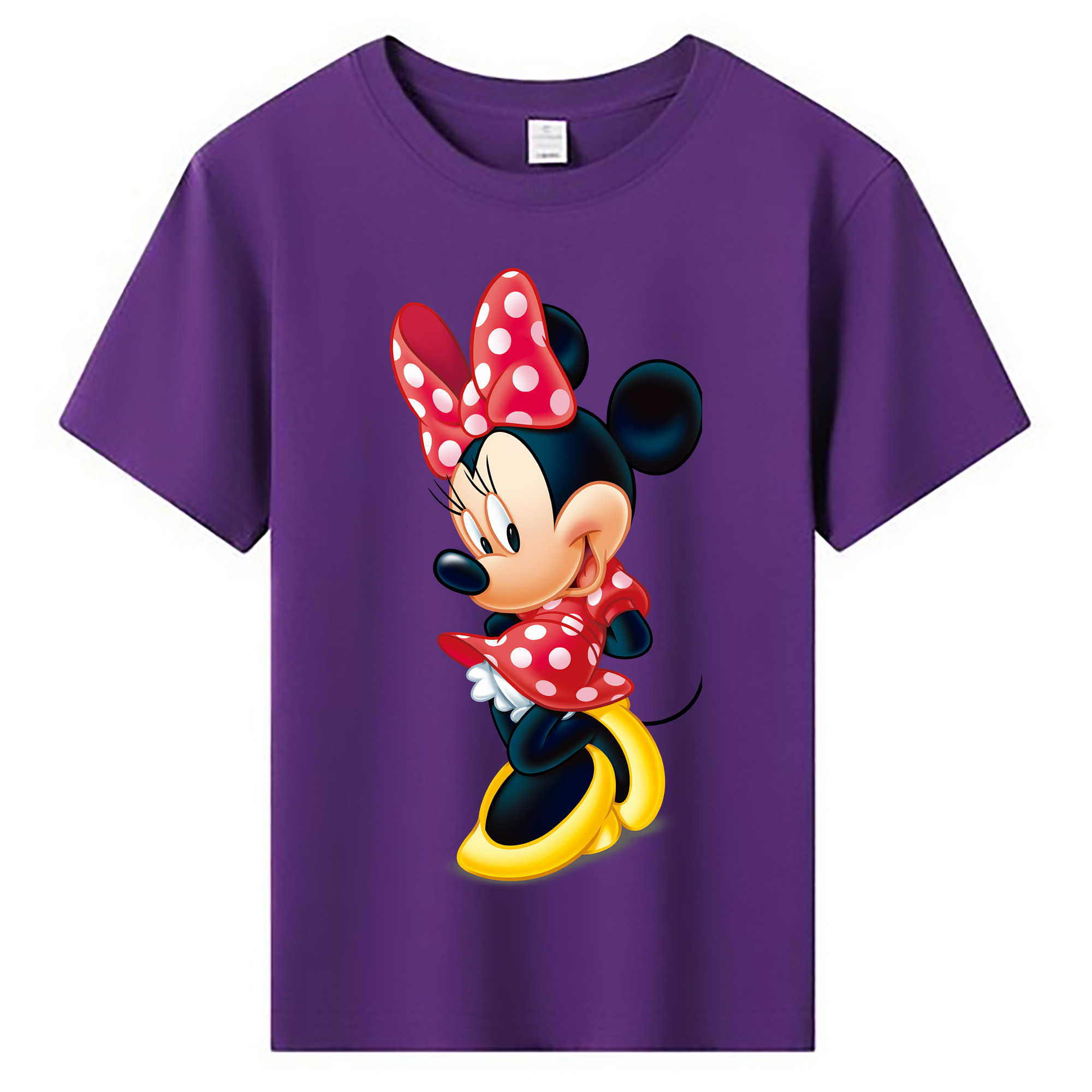 （画像用） ミッキーマウス Mickey Mouse 綿100％キッズTシャツ（フロントプリント）
