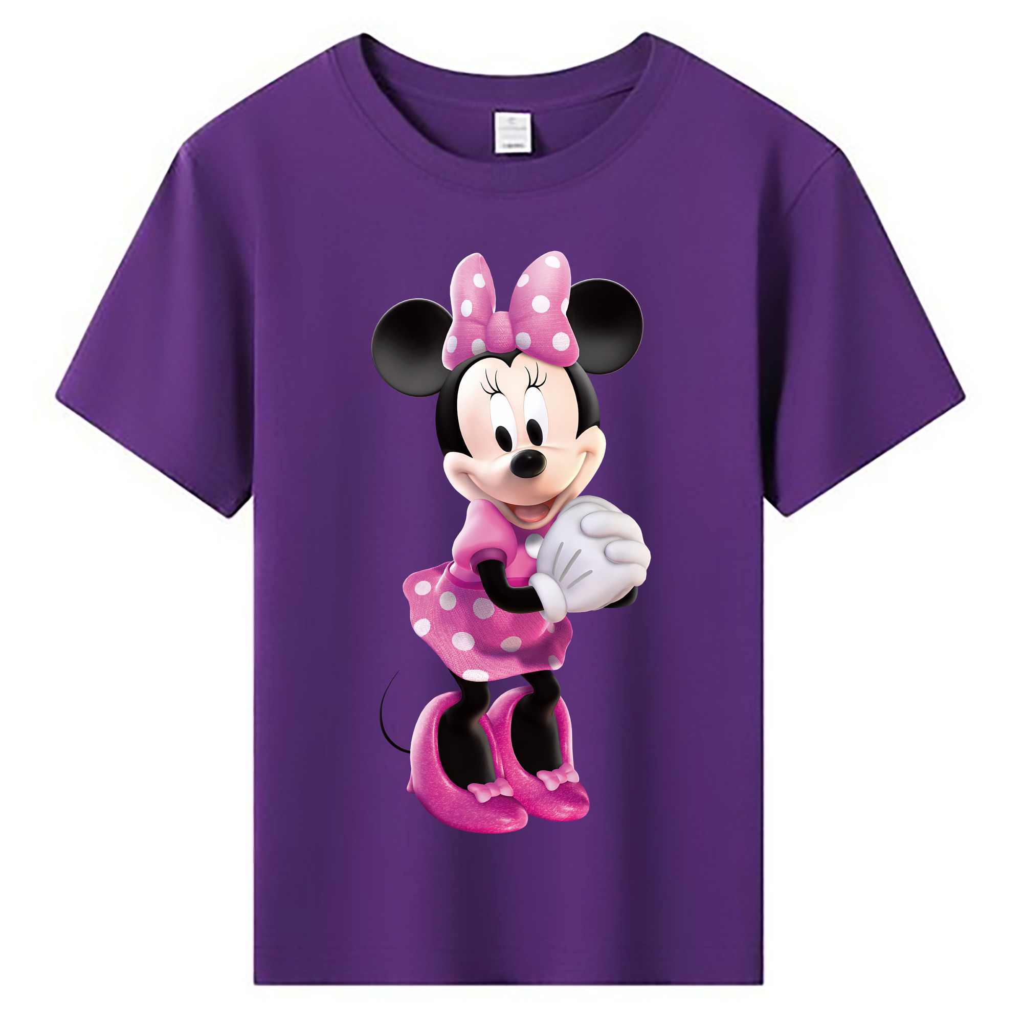 （画像用） ミッキーマウス Mickey Mouse 綿100％キッズTシャツ（フロントプリント）