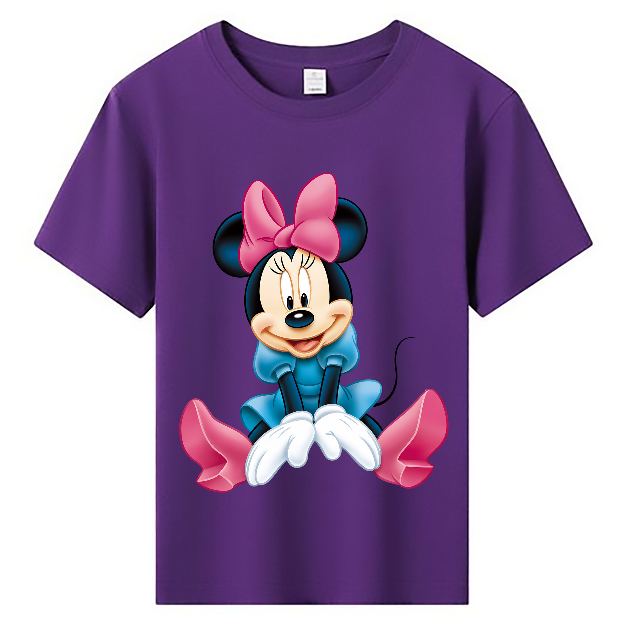 （画像用） ミッキーマウス Mickey Mouse 綿100％キッズTシャツ（フロントプリント）