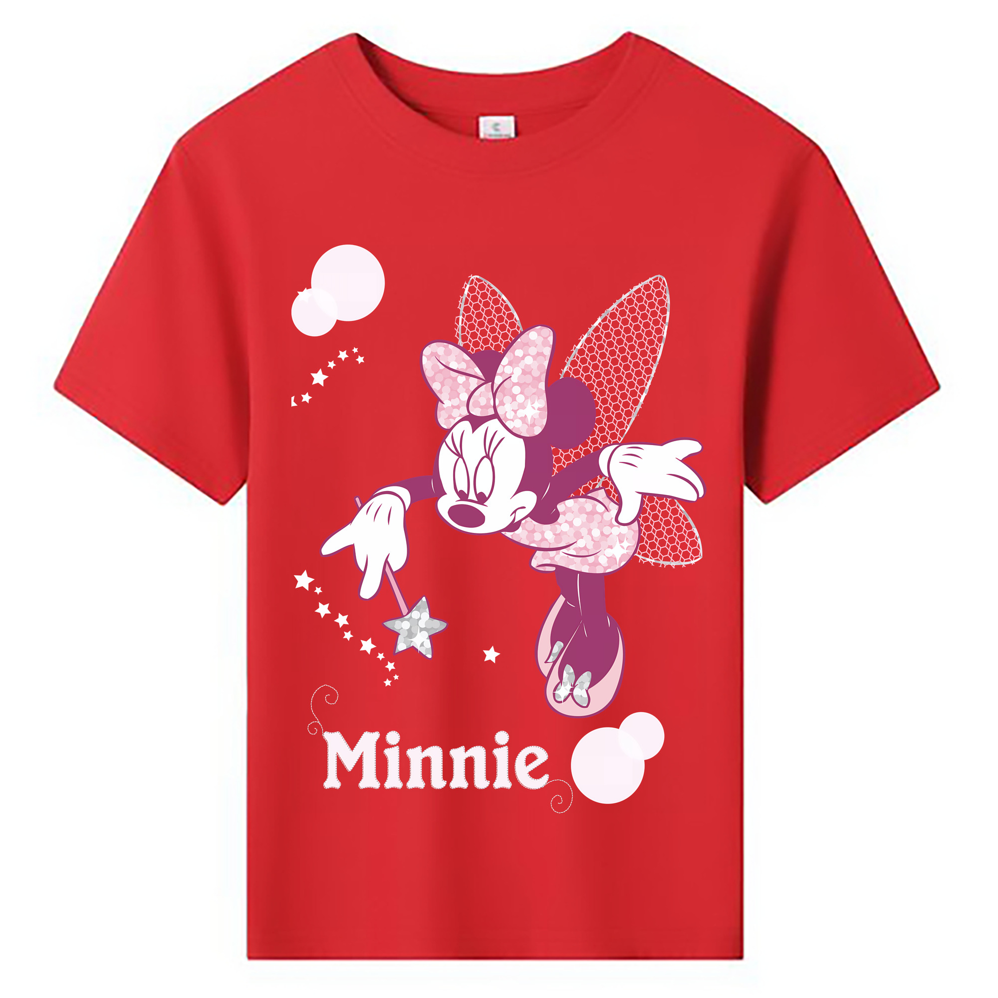 ミッキーマウス Mickey Mouse 綿100％キッズTシャツ（フロントプリント）