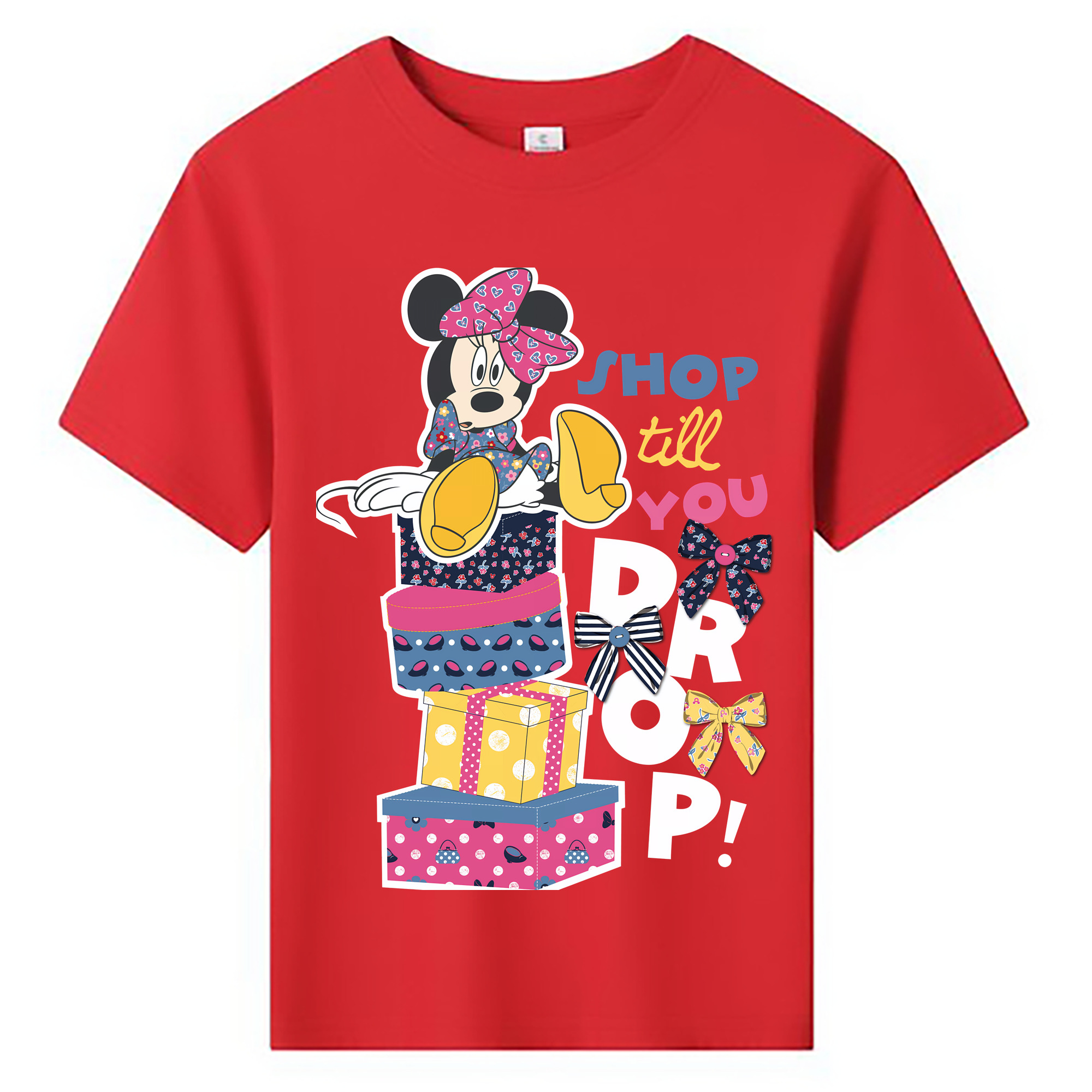 ミッキーマウス Mickey Mouse 綿100％キッズTシャツ（フロントプリント）