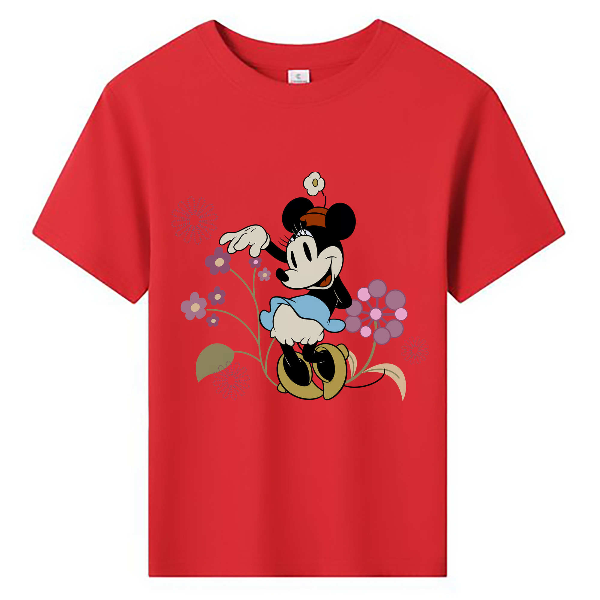 （画像用） ミッキーマウス Mickey Mouse 綿100％キッズTシャツ（フロントプリント）